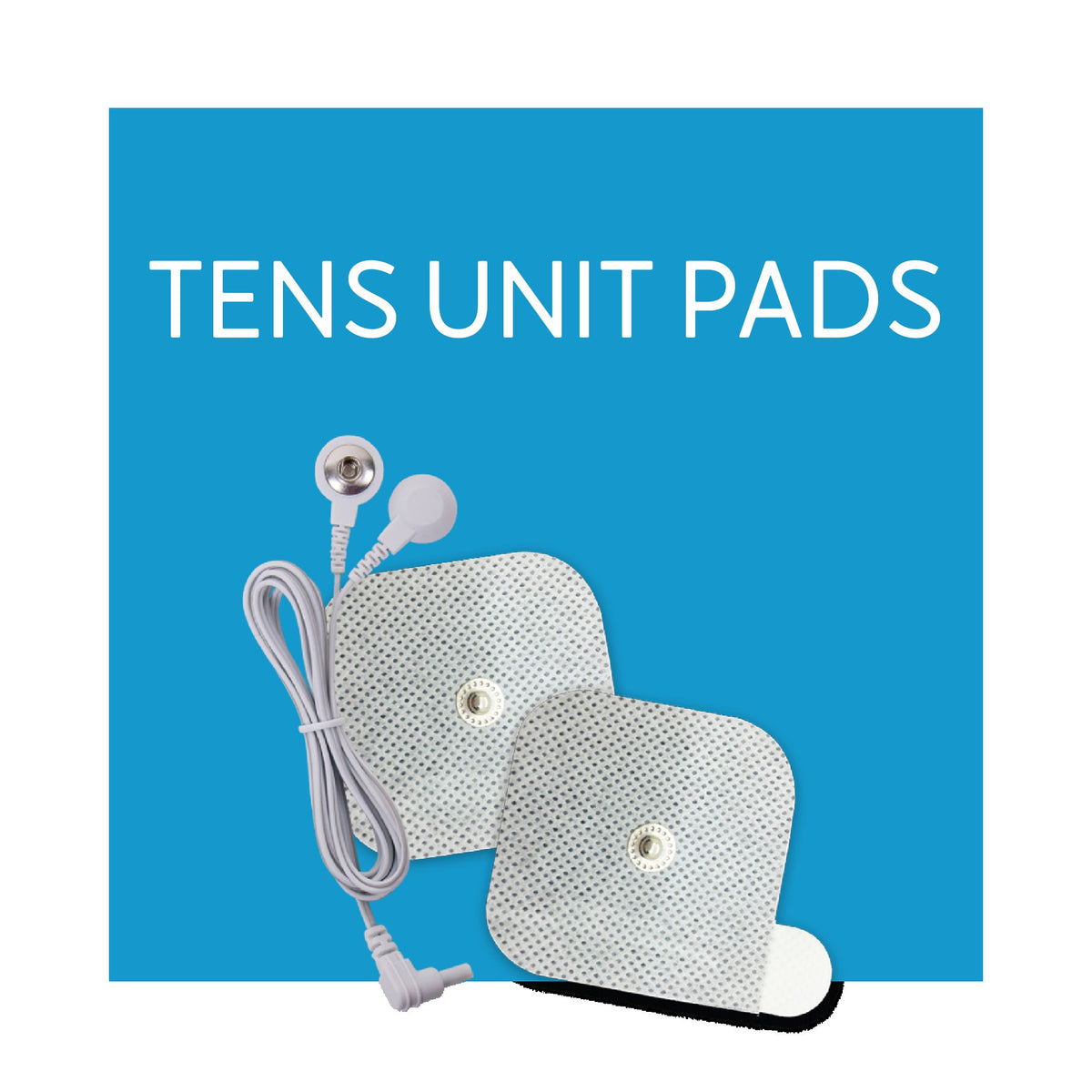 Tens Unit Pads [FDA 510(k) Cleared] Medical Grade Blue Extra Large