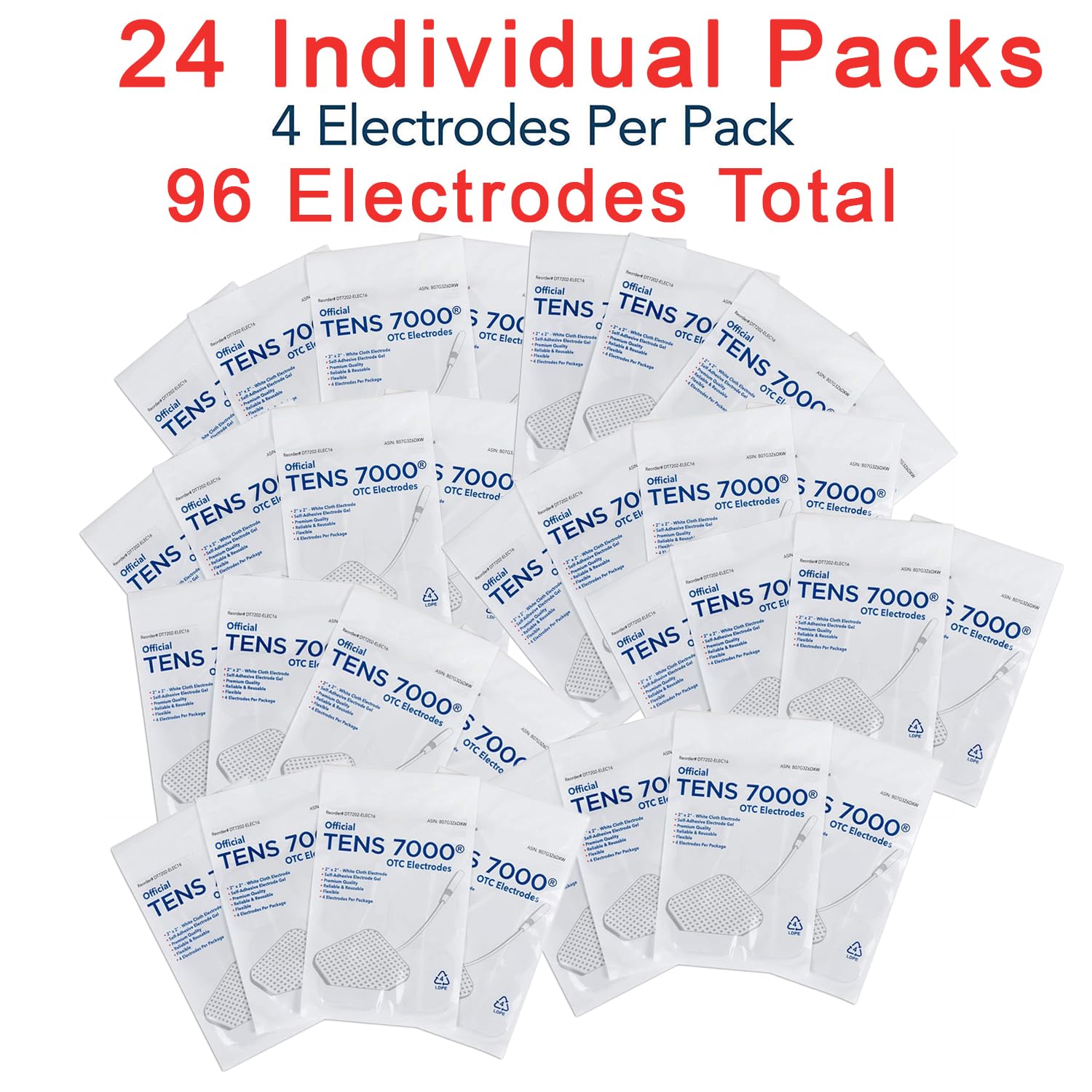 TENS 7000 Official Electrodes, Multi-Pack