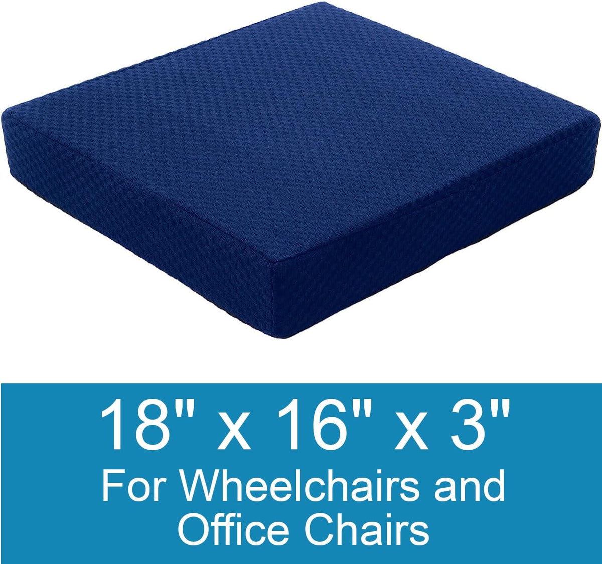 Carex Seat Cushion with Memory Foam & Ergonomic Design