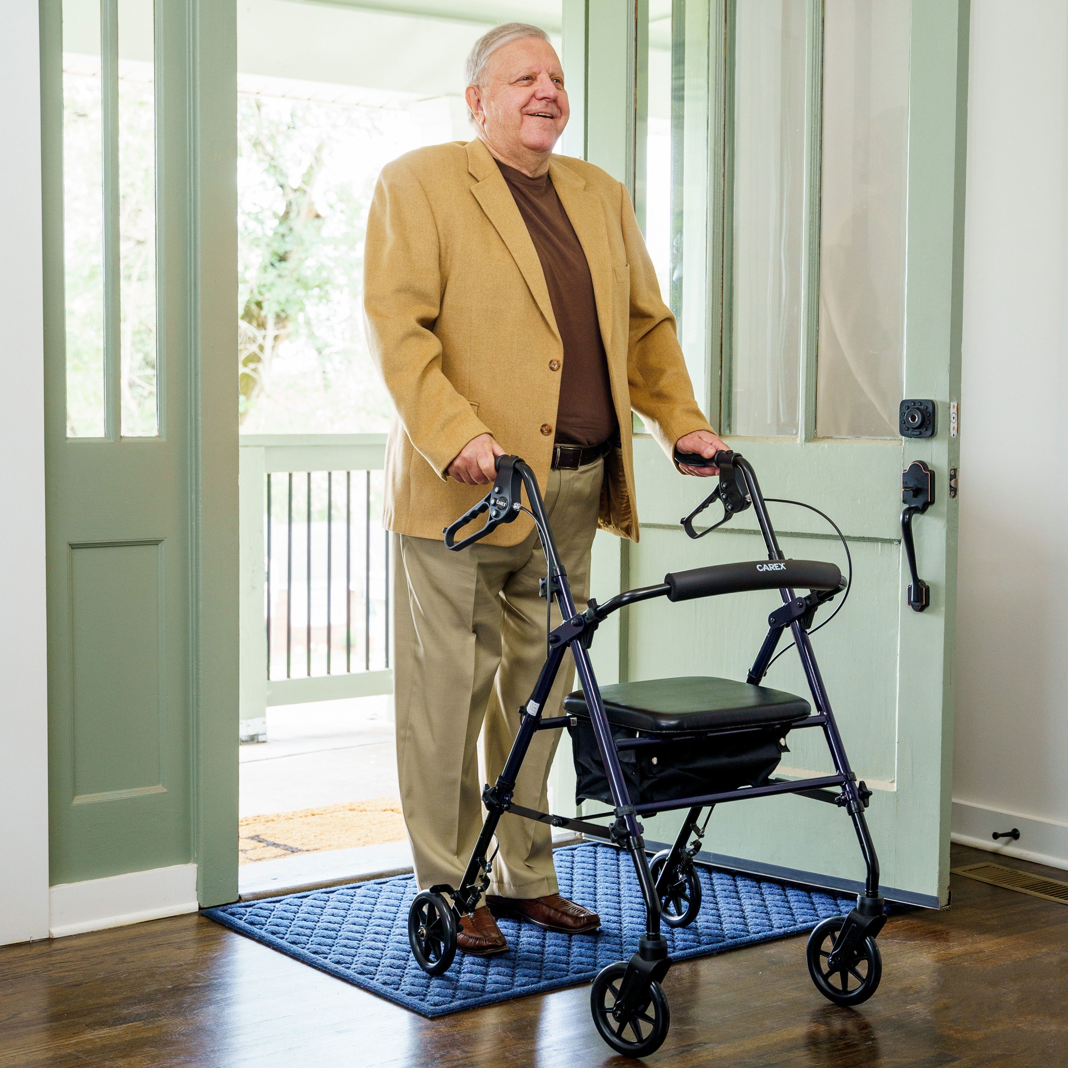 Carex Step 'N Rest® Rolling Walker - Carex Health Brands