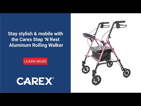 Carex Step 'N Rest® Rolling Walker