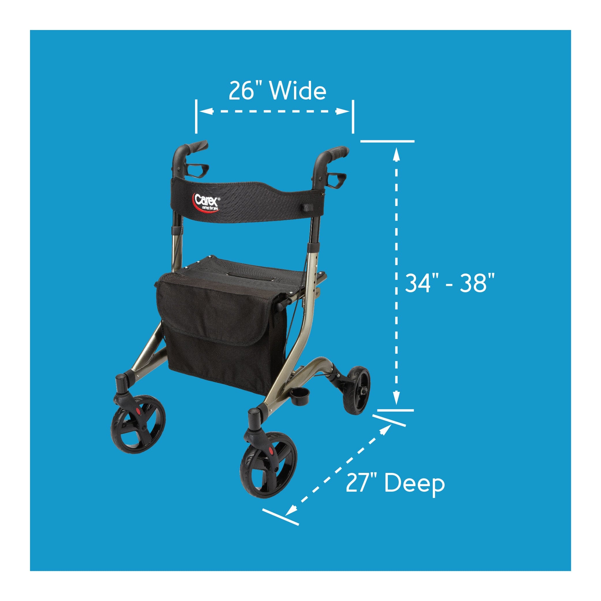 Carex Crosstour Rolling Walker - Carex Health Brands