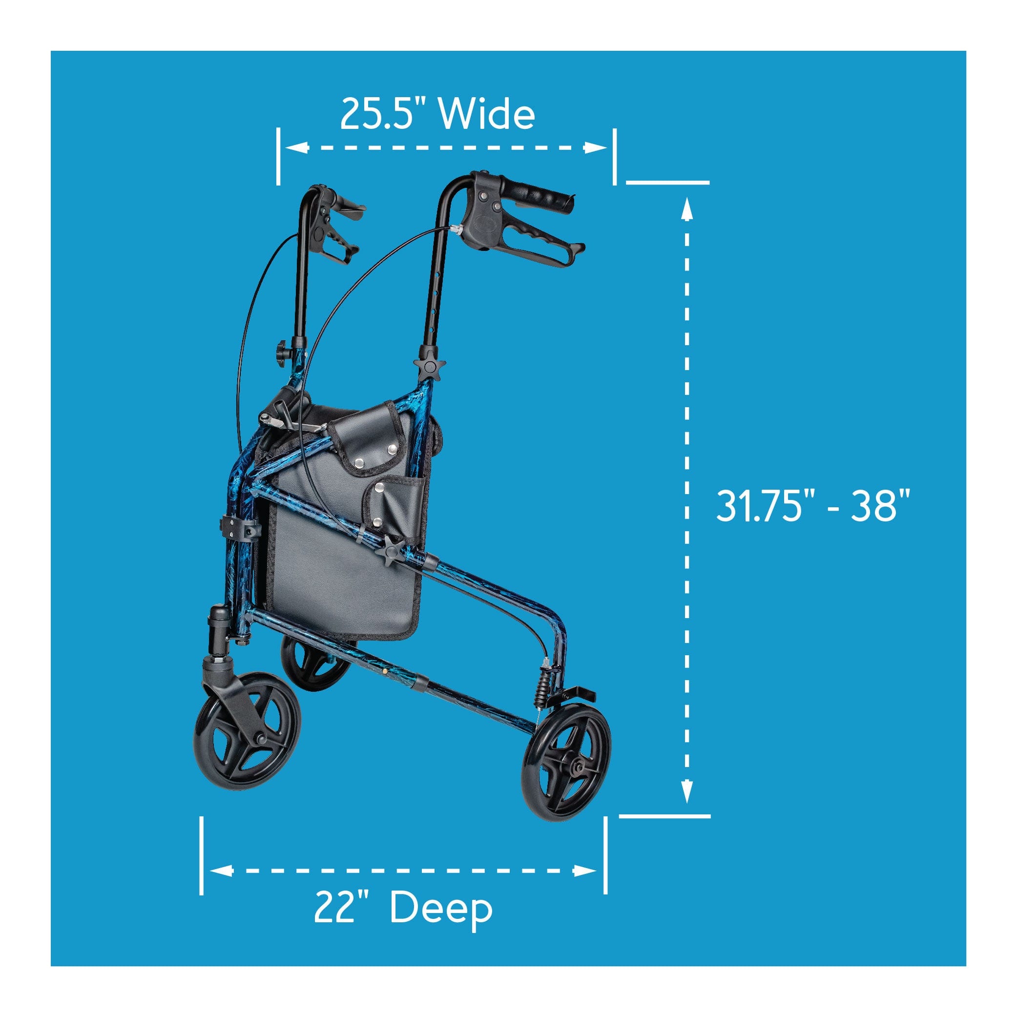 Carex Trio Rolling Walker - Carex Health Brands