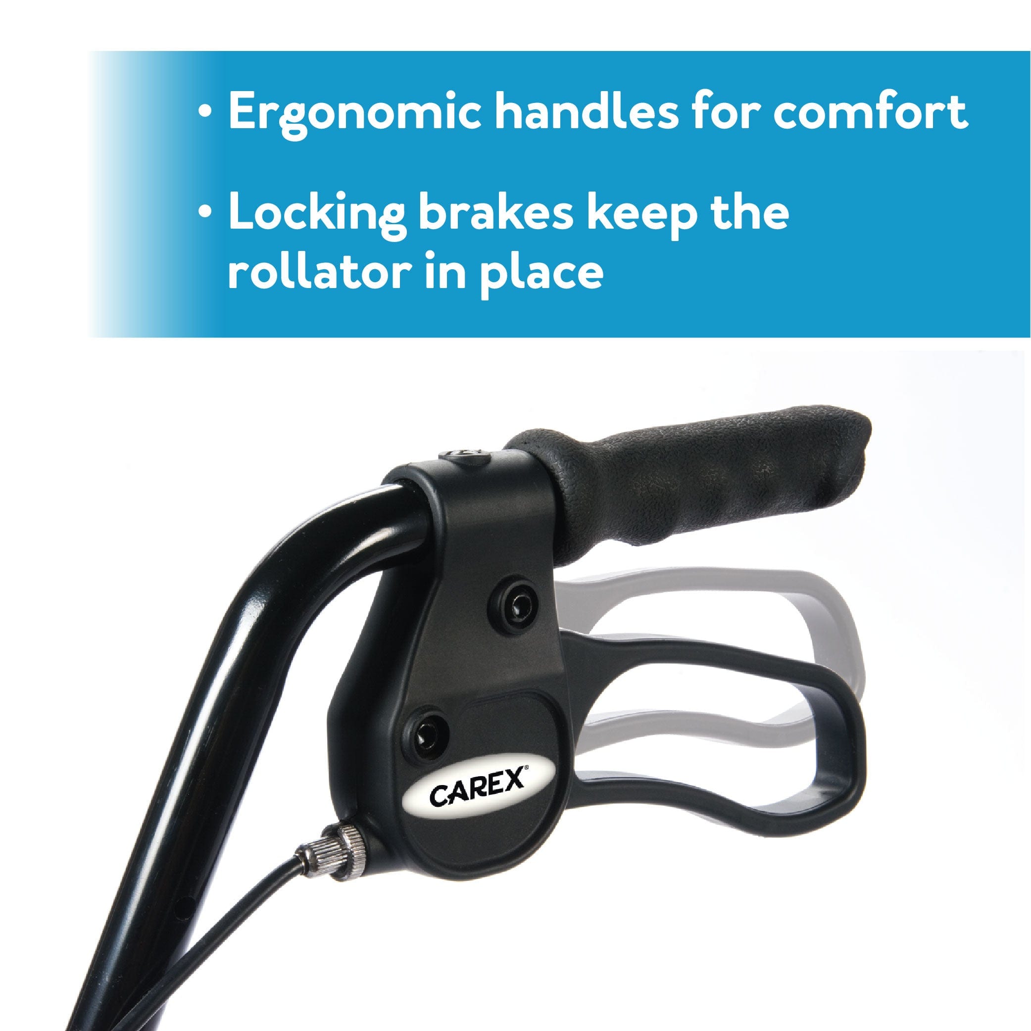 Carex Step 'N Rest® Rolling Walker - Carex Health Brands