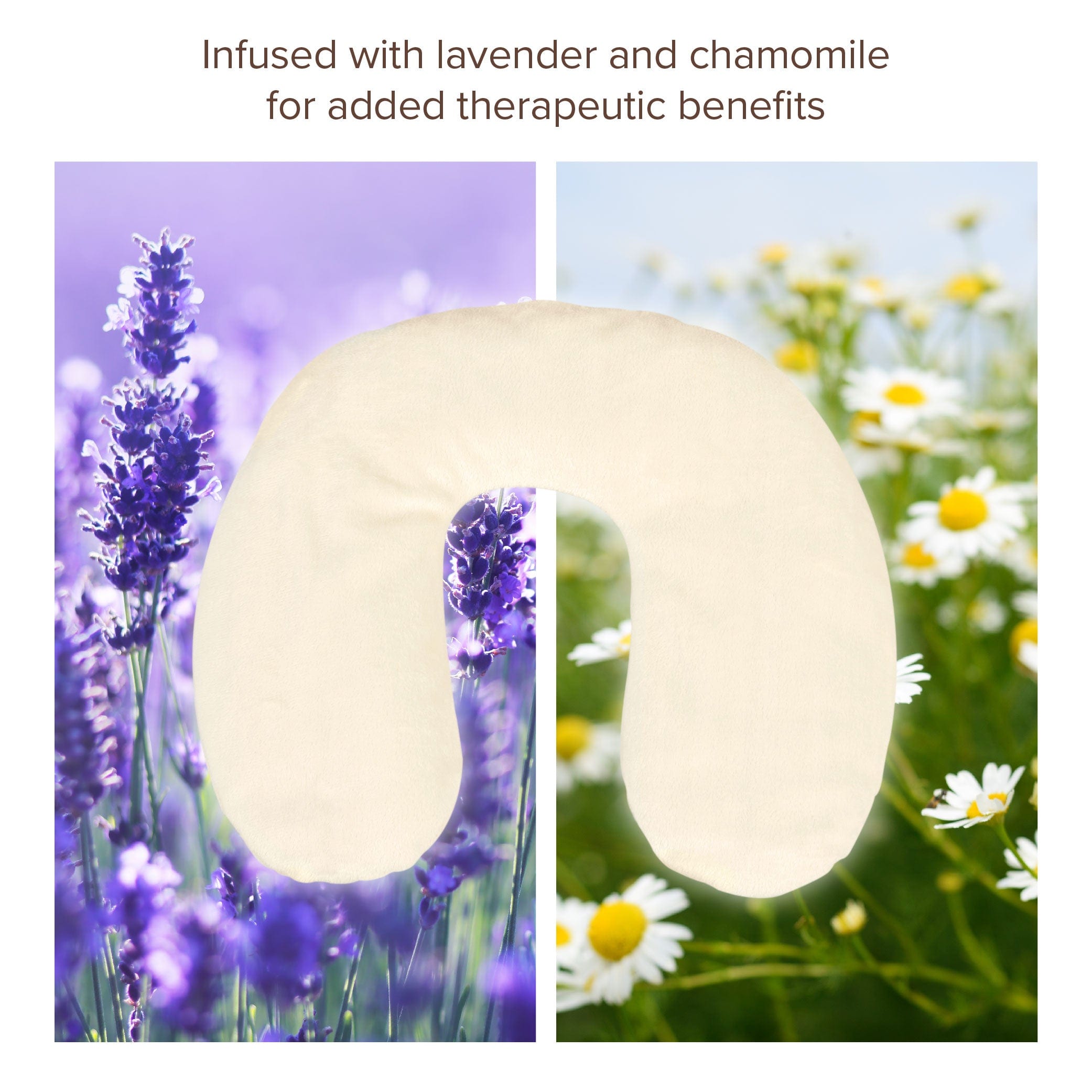 Bed Buddy Neck Pillow - Infused with lavender and chamomile for added therapeutic benefits