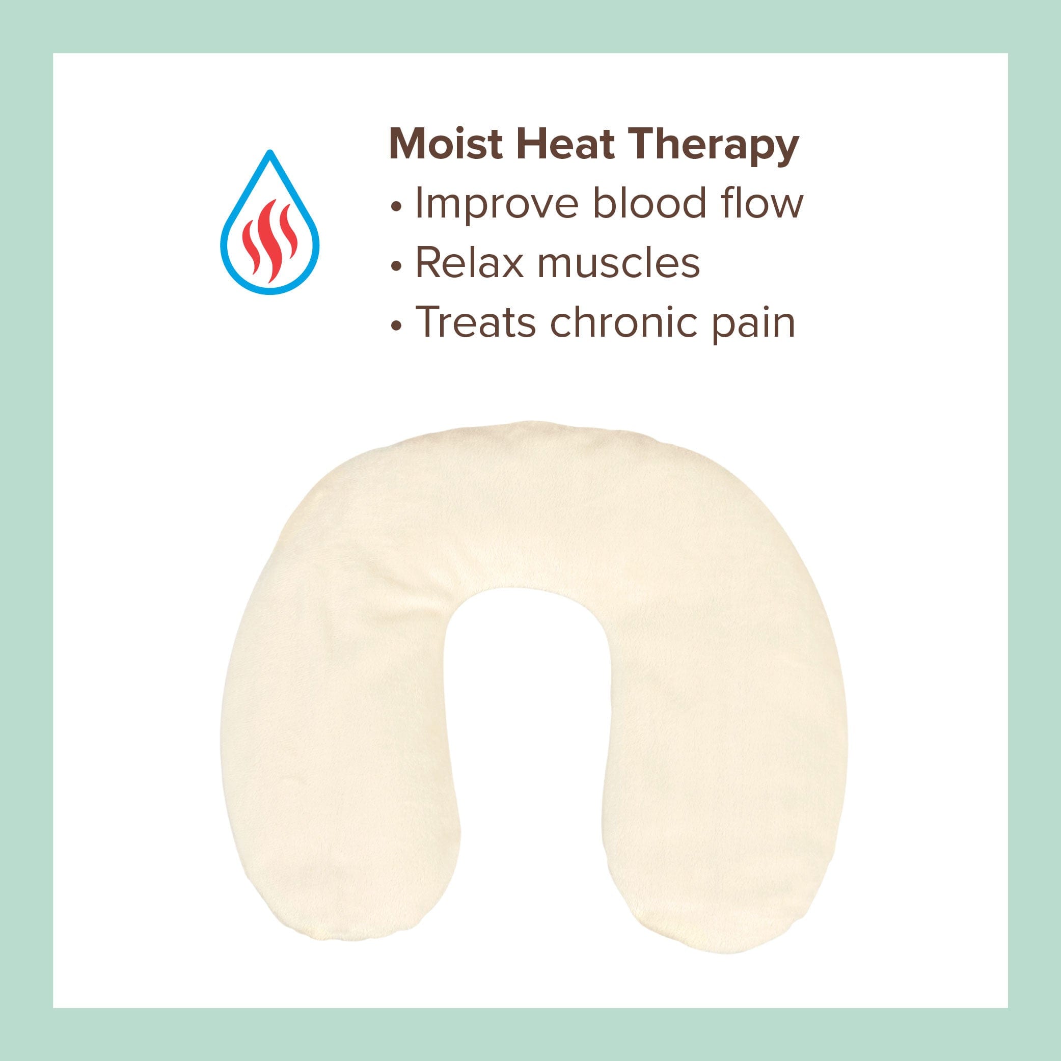 Bed Buddy Neck Pillow - Moist heat therapy: improve blood flow, relax muscles, and treats chronic pain