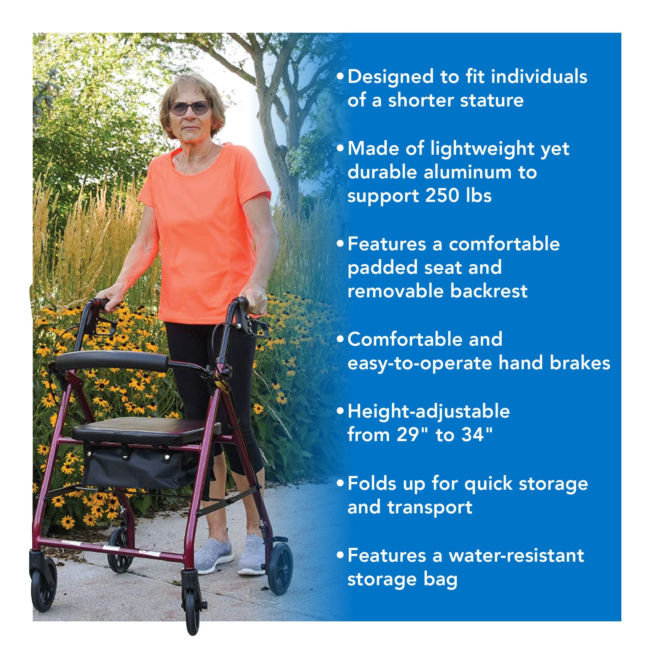 ProBasics Junior Rollator with 6-inch Wheels - Carex Health Brands
