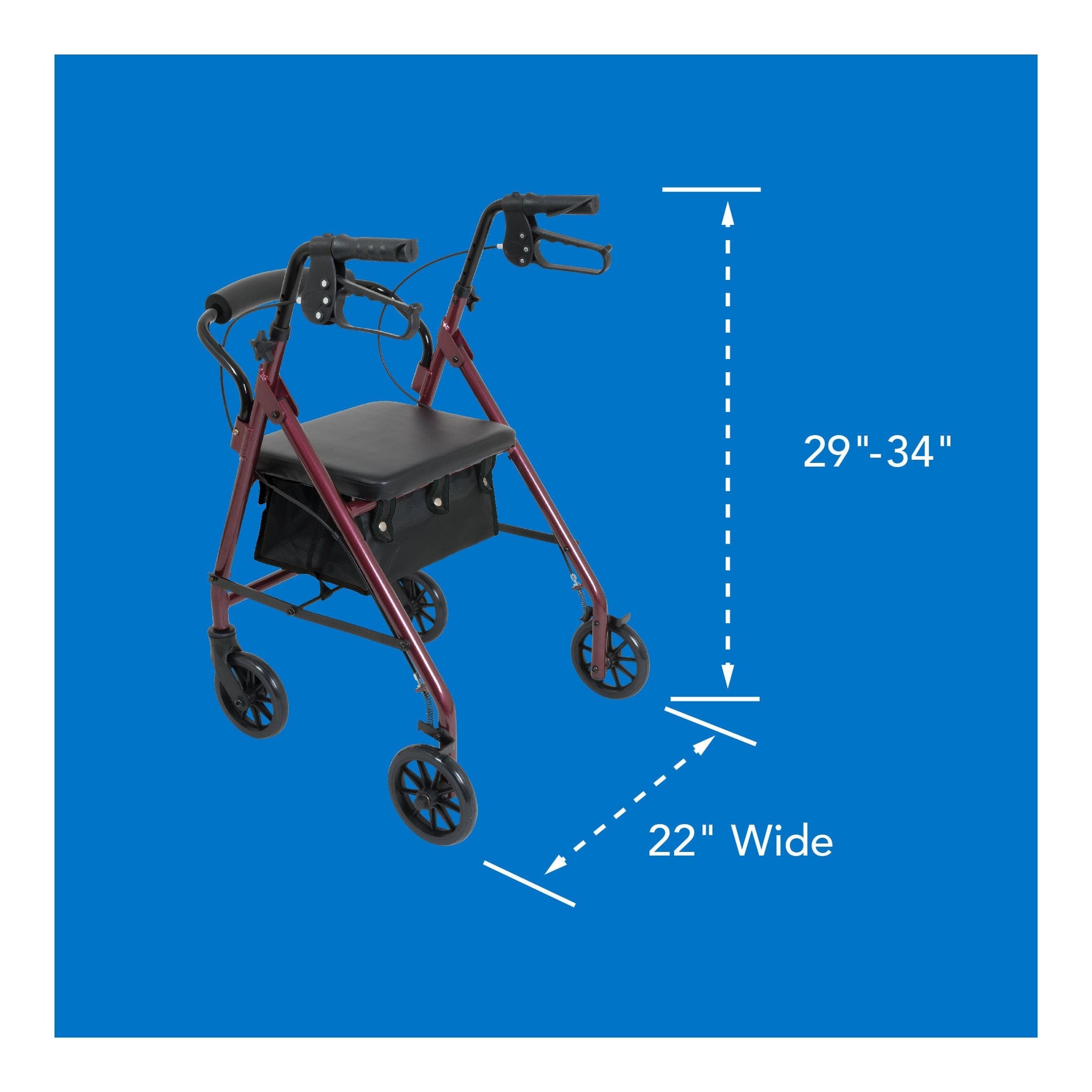 ProBasics Junior Rollator with 6-inch Wheels - Carex Health Brands