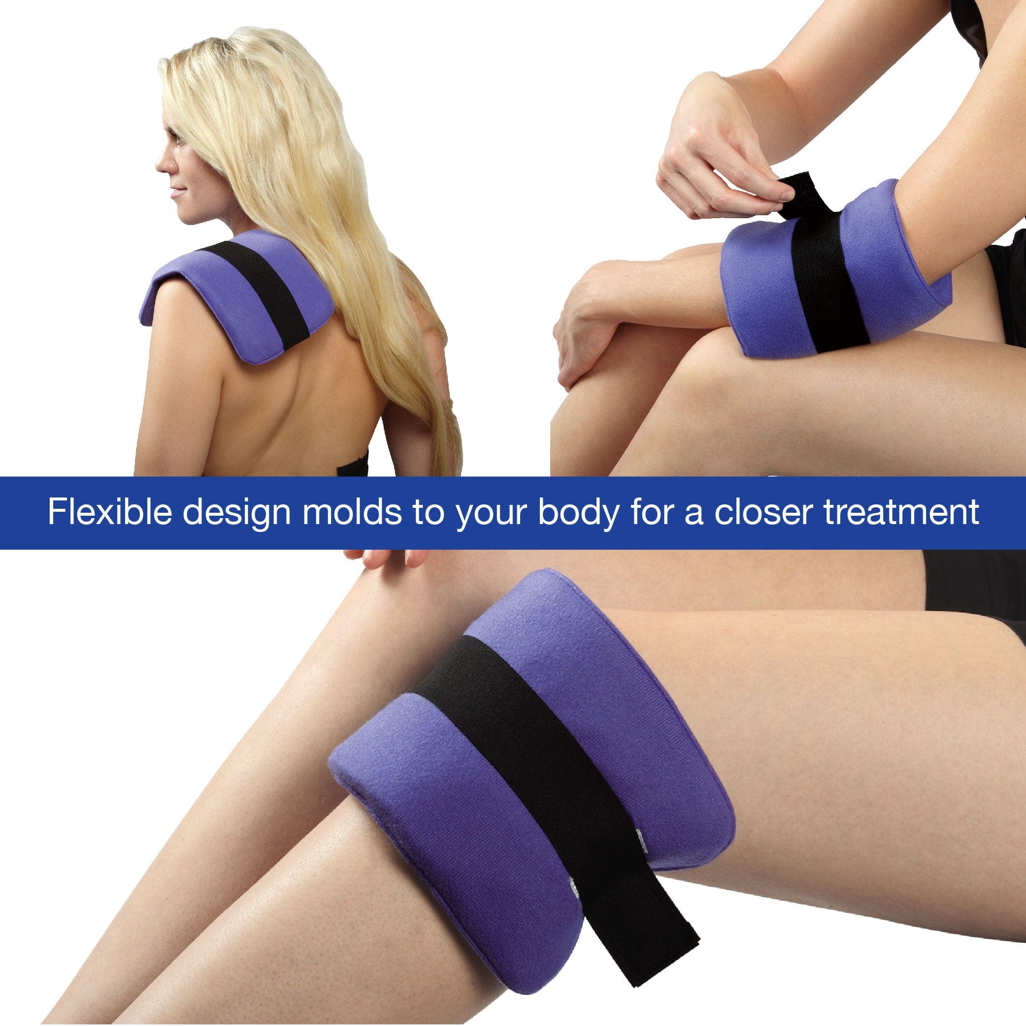 ThermiPaq Hot/Cold Pain Relief Wrap - Flexible design molds to your body for a closer treatment