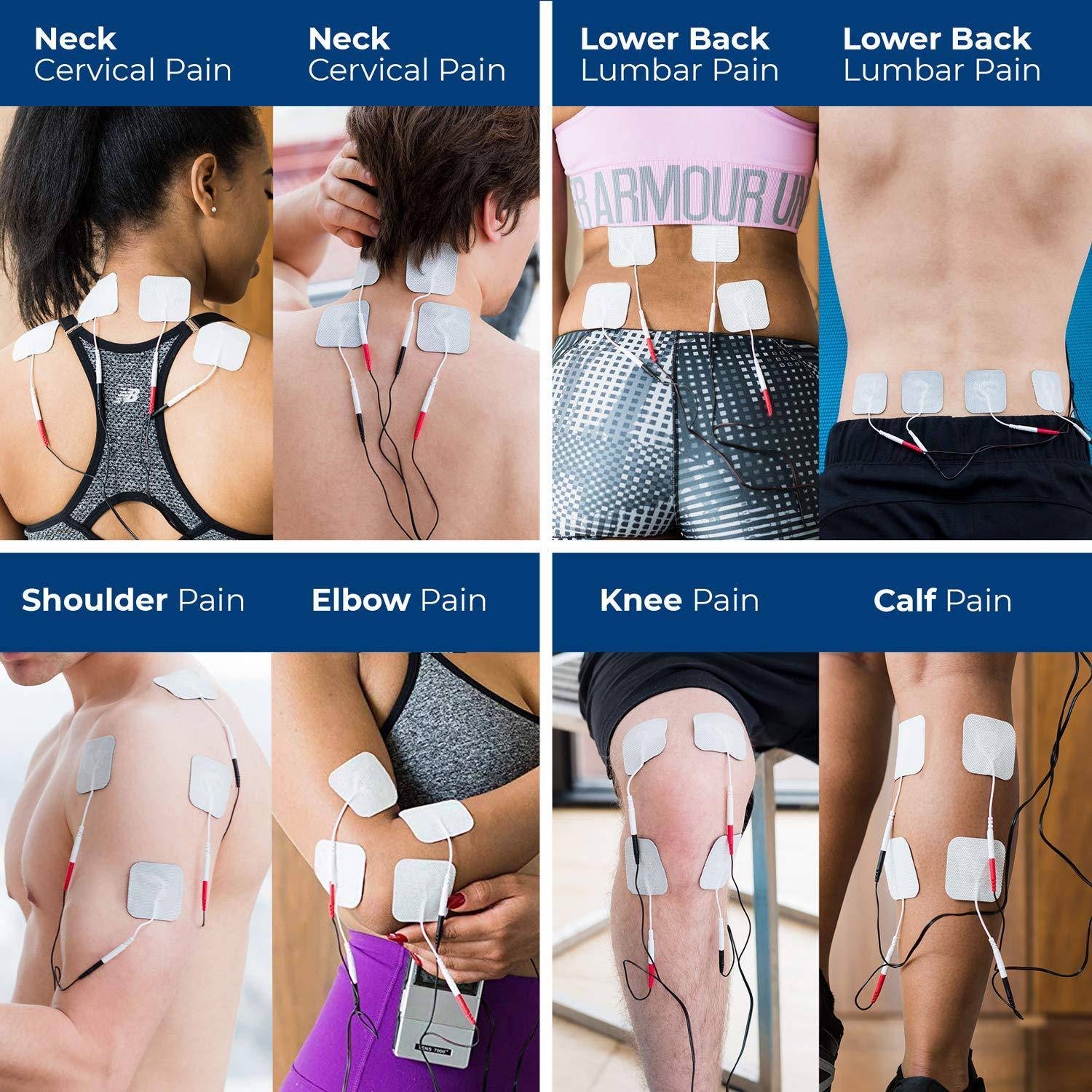 TENS 7000 Official Electrodes, Multi-Pack - Carex Health Brands