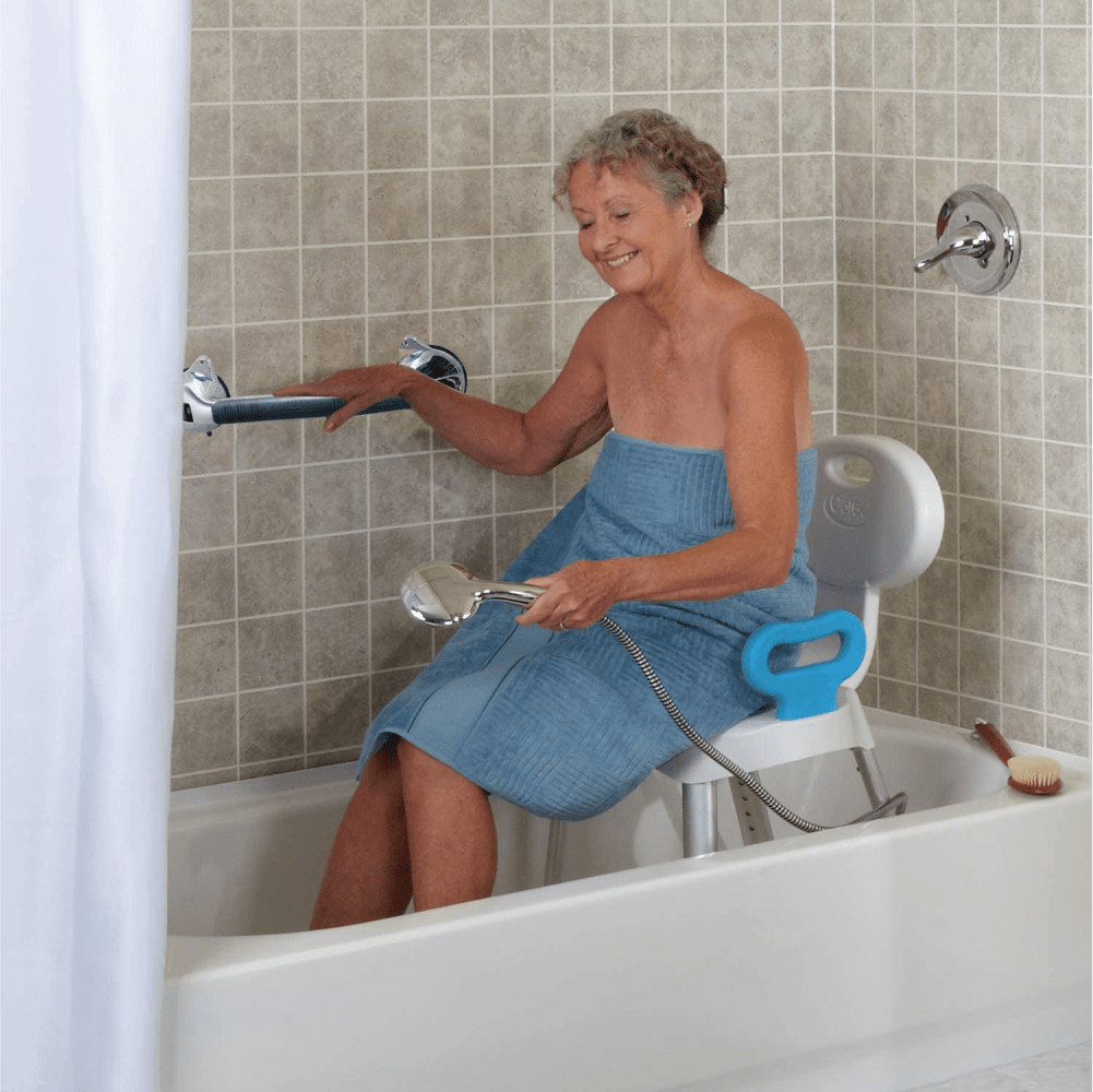 Carex Chrome Ultra Grip Bath Handle and Grab Bar - Carex Health Brands