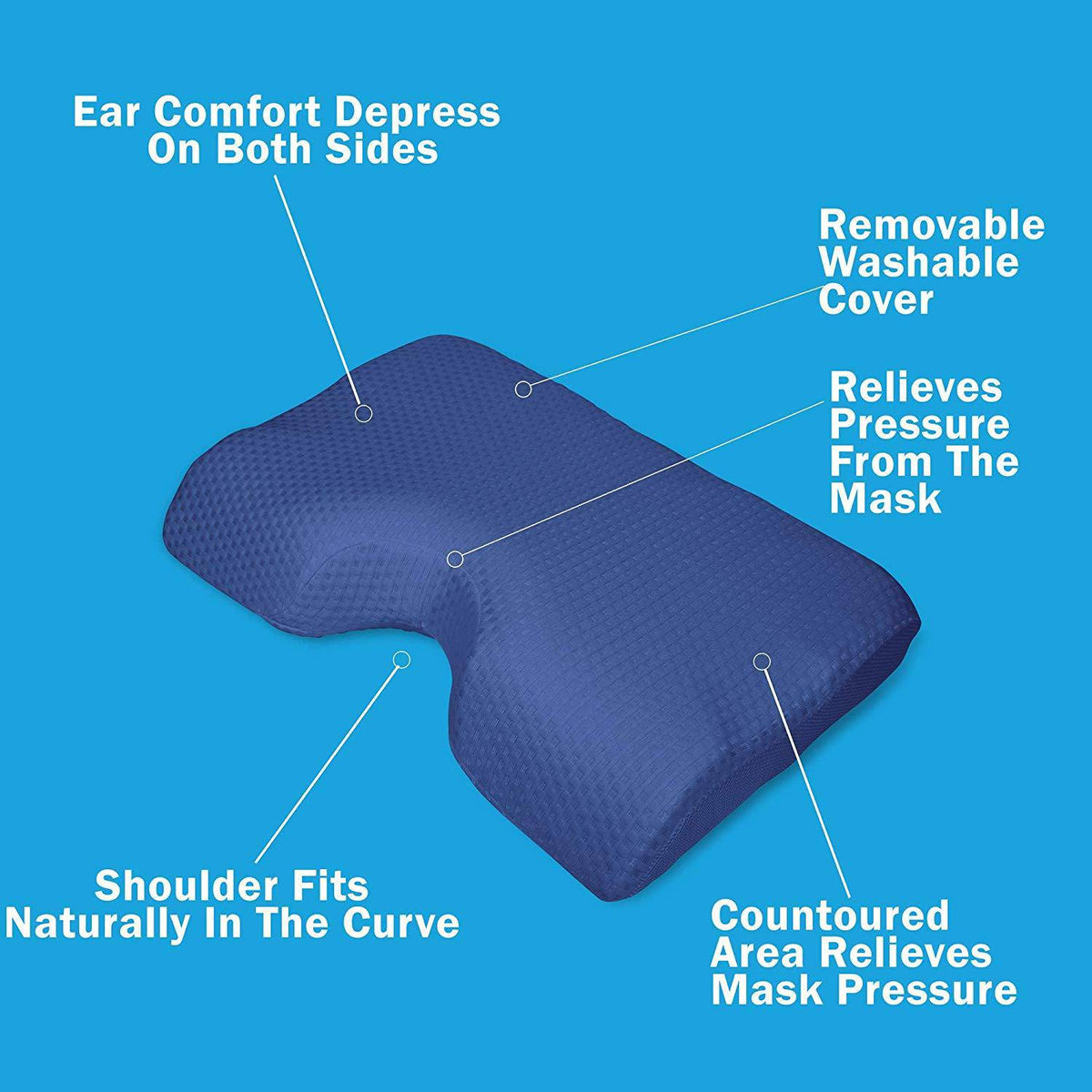 Carex Cpap Pillow - Sleep Apnea Pillow For Cpap Users