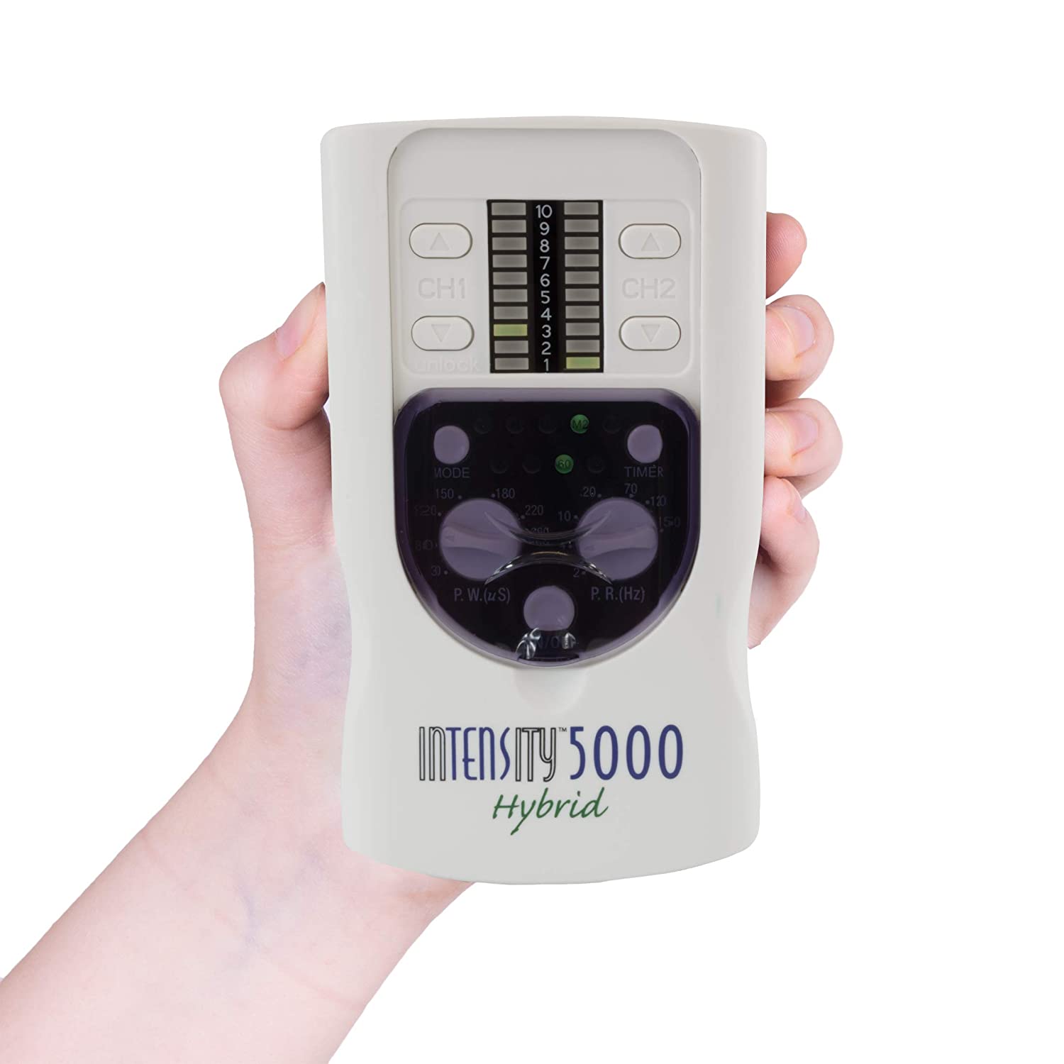 InTENSity 5000 Hybrid TENS Unit EMS Muscle Stimulator - Carex Health Brands