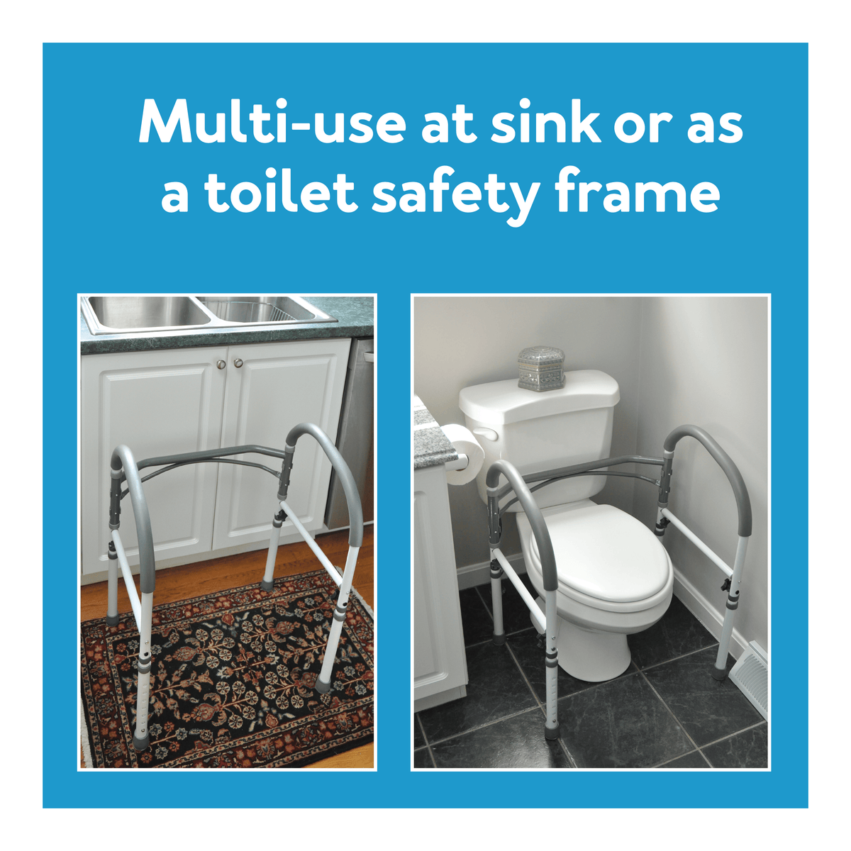 Carex Bathroom Stand Alone Safety Rail