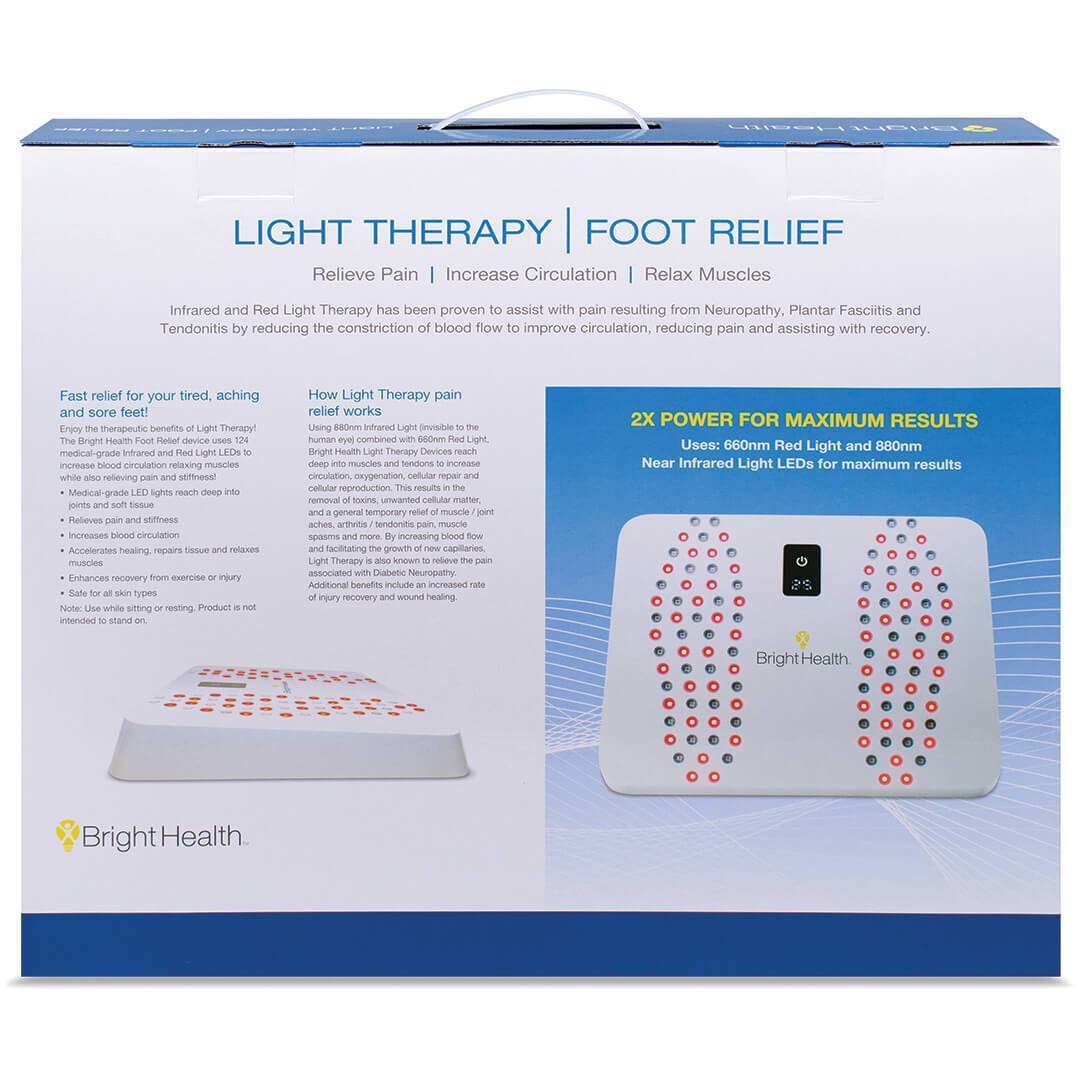 Bright Health Red Light Therapy Foot Pain Relief Device - Carex Health Brands