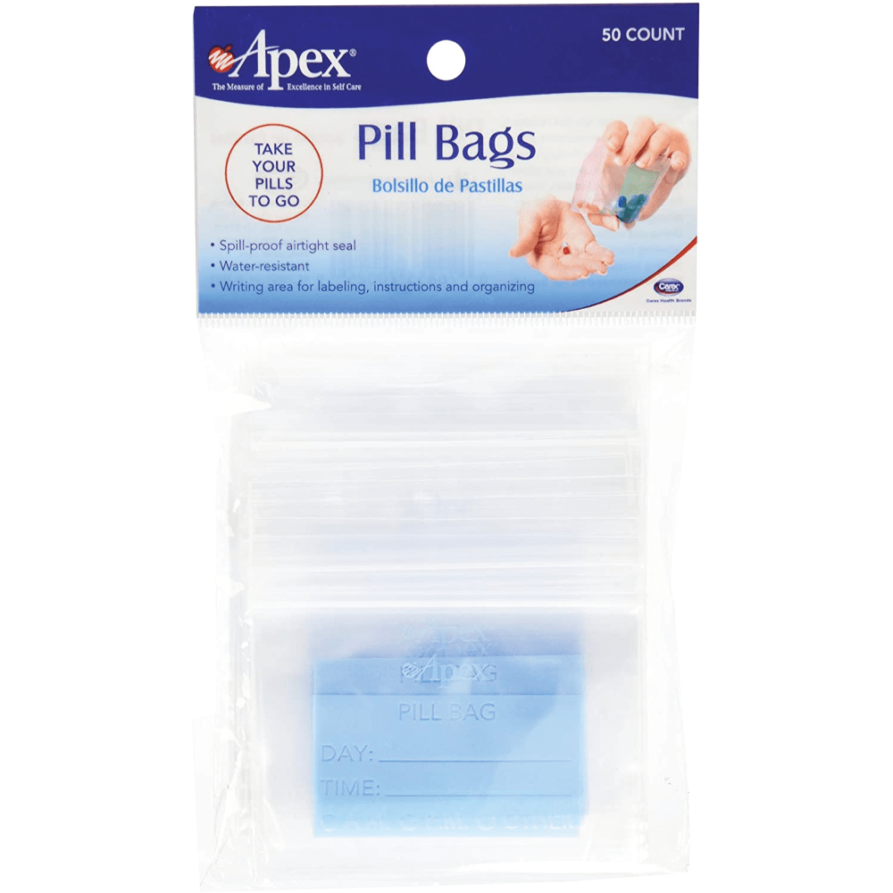 Apex Pill Bags 50 Count Carex
