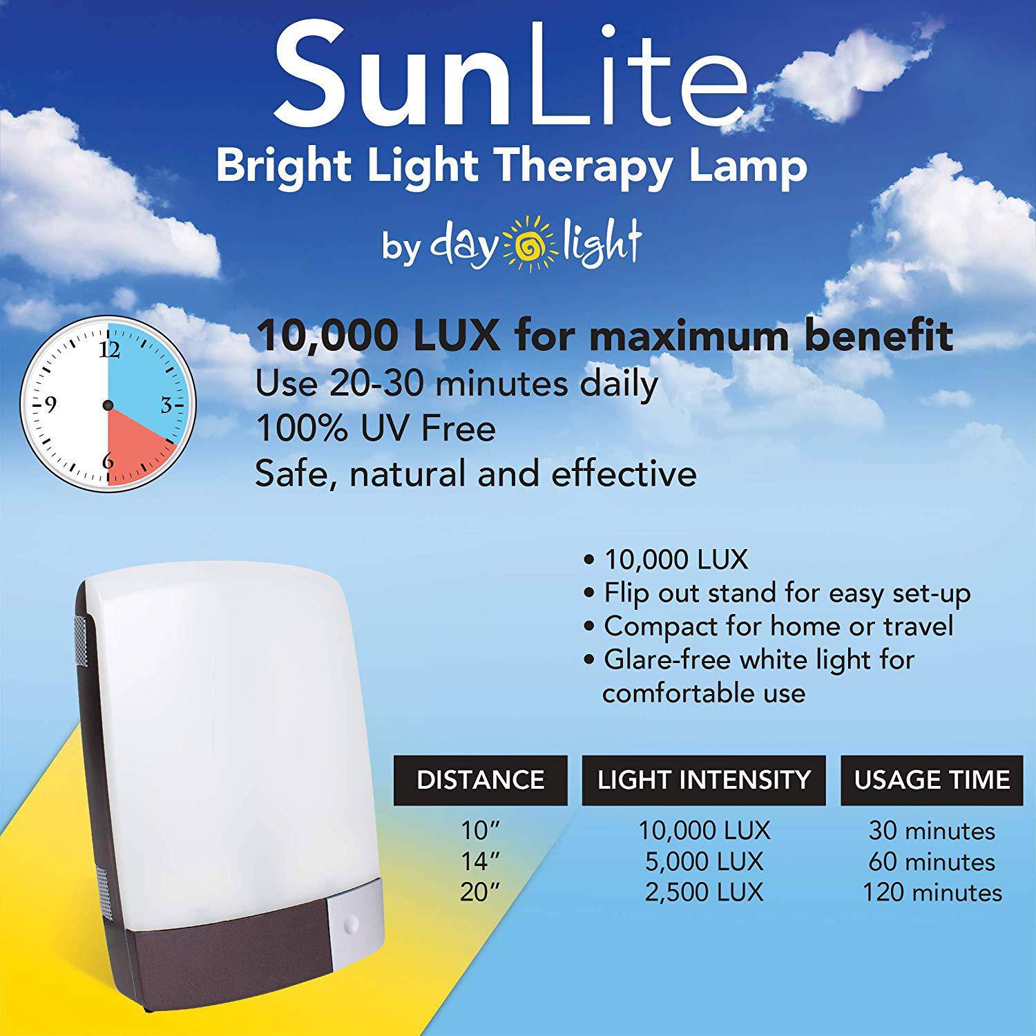 Carex SunLite Light Therapy Lamp - Carex Health Brands