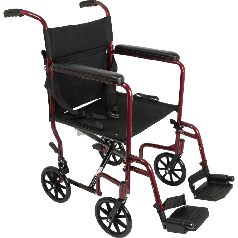 ProBasics Aluminum Transport Chair with 19” Seat - Carex Health Brands