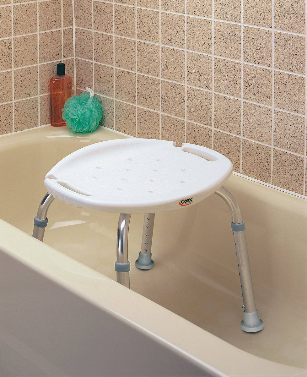 Carex Adjustable Bath Shower Seat Height adjustable from 14-20
