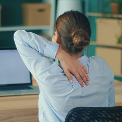 Upper back pain when sitting