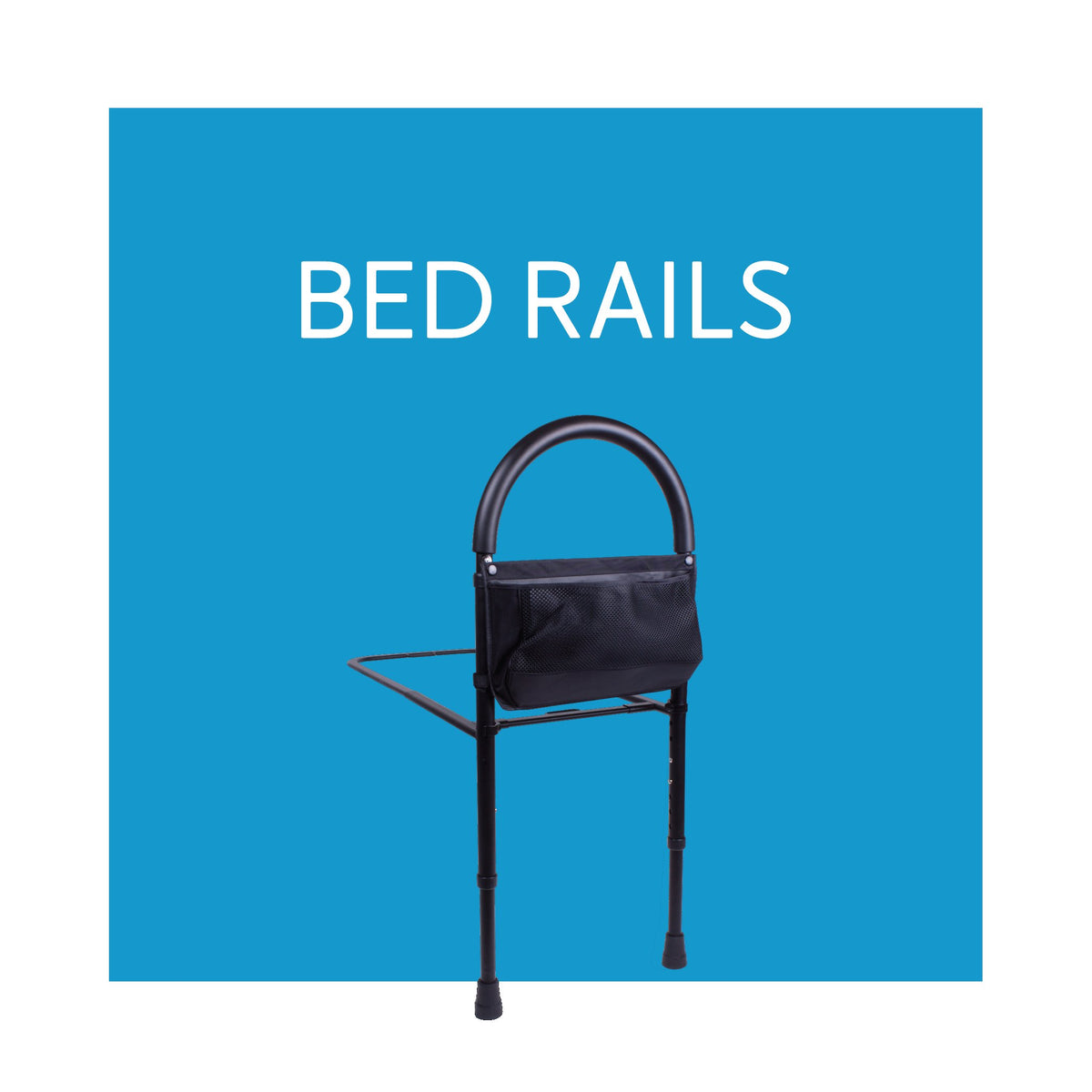 Back Support Rail Removable Bed Support Rails - Carex Health Brands