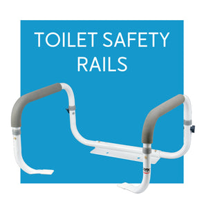 Toilet Assist Safety Rails - Carex Health Brands