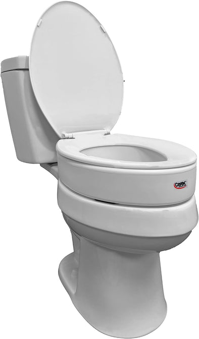 Carex Toilet Seat Elevator - For Elongated Toilet Seats - Carex Health Brands