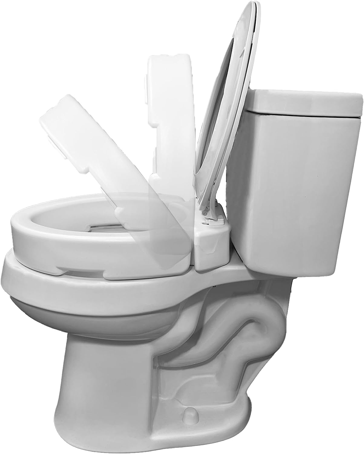 Carex Hinged Toilet Seat Riser (Standard and Elongated) - Carex Health Brands