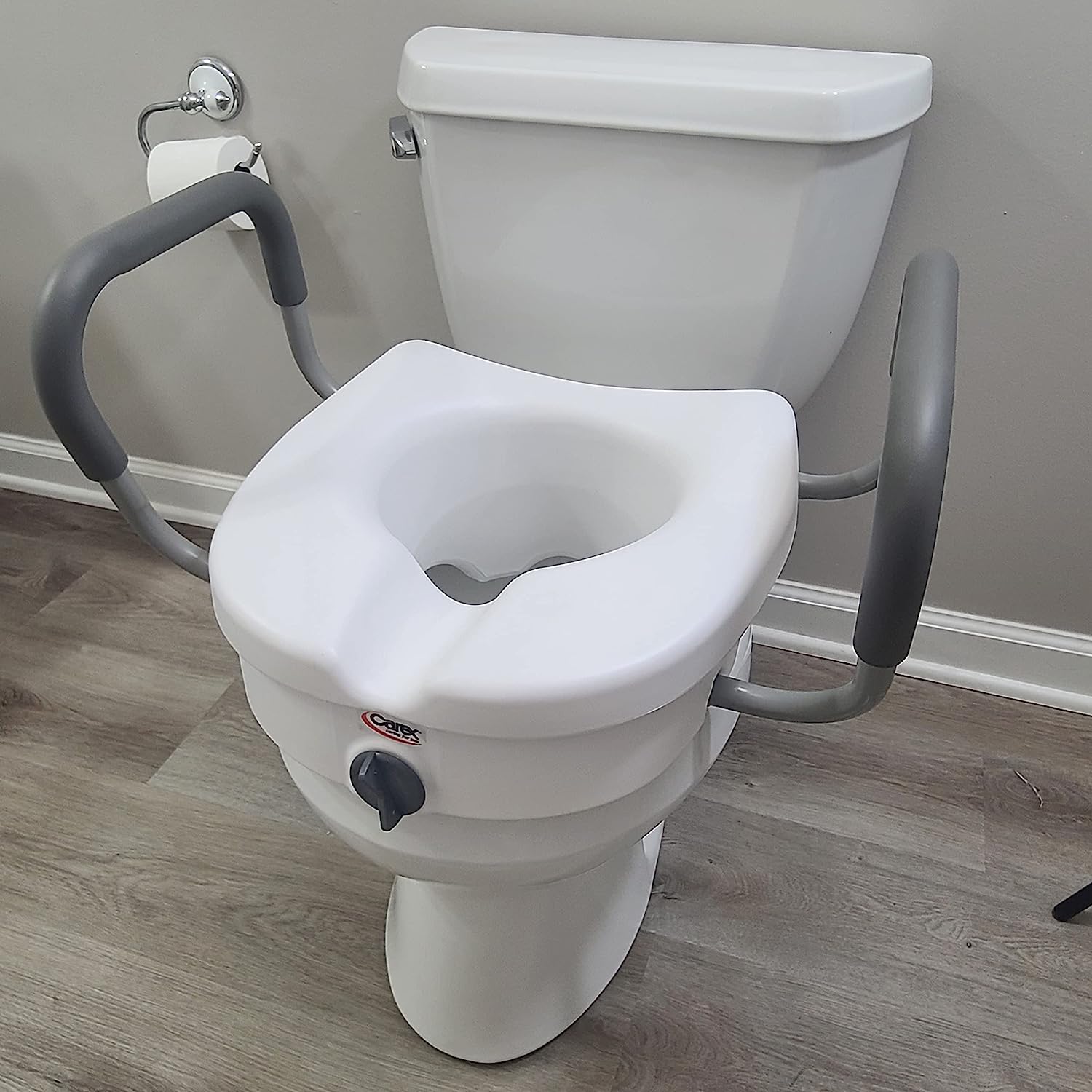 Carex E-z Lock Raised Toilet Seat - White : Target