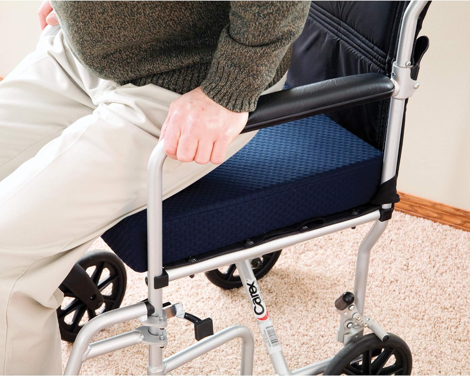 Carex Seat Cushion with Memory Foam & Ergonomic Design