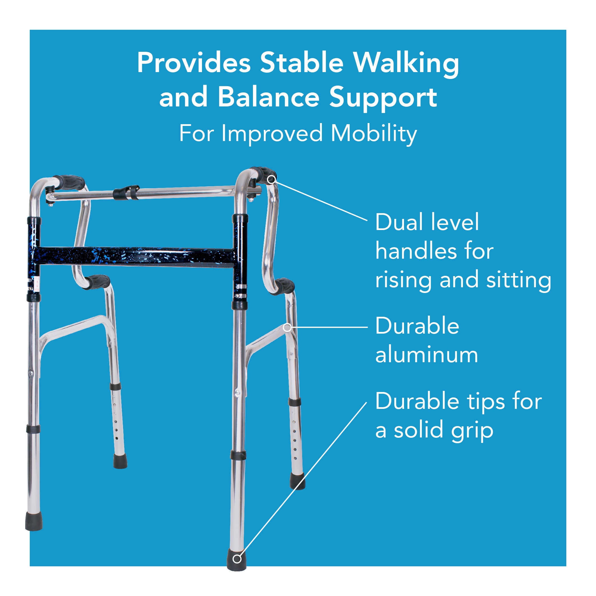 A uplift walker with text, 