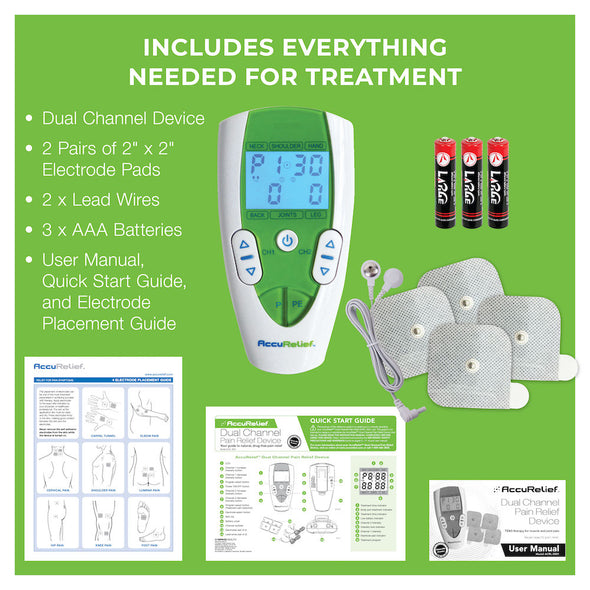 AccuRelief&trade; Dual Channel TENS - Carex Health Brands