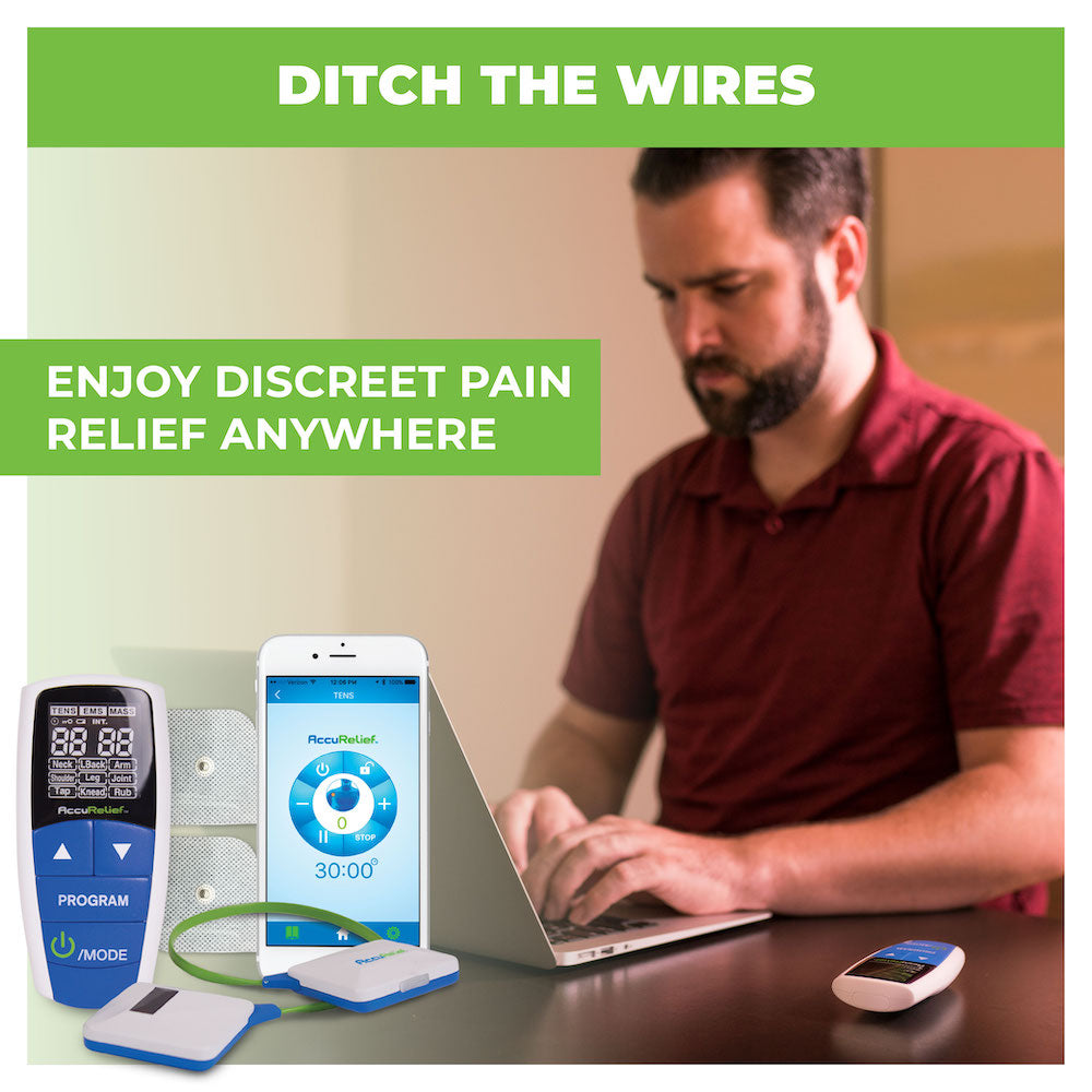 AccuRelief Pain Relief Device, Wireless 3-in-1