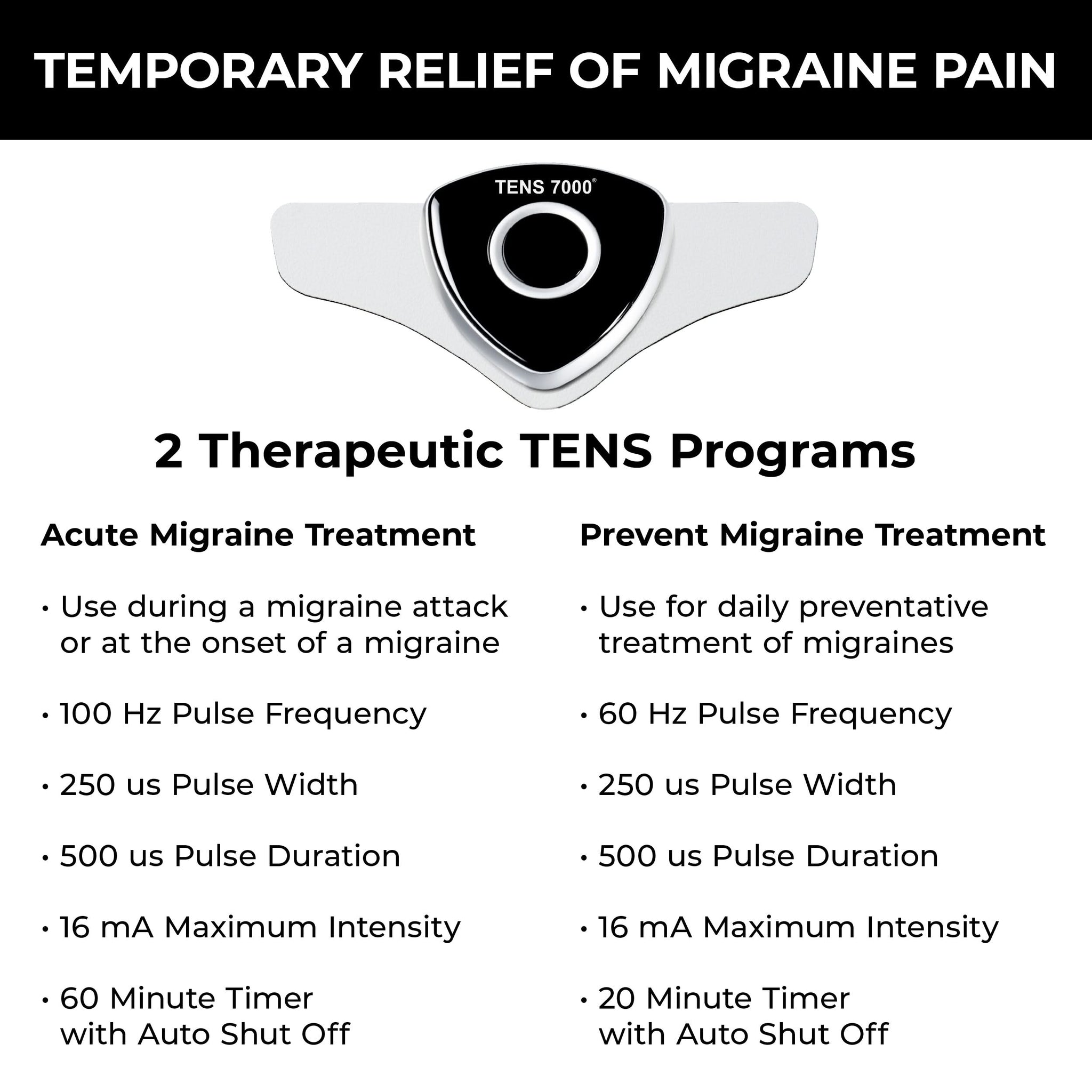TENS 7000 TENS Unit for Migraines