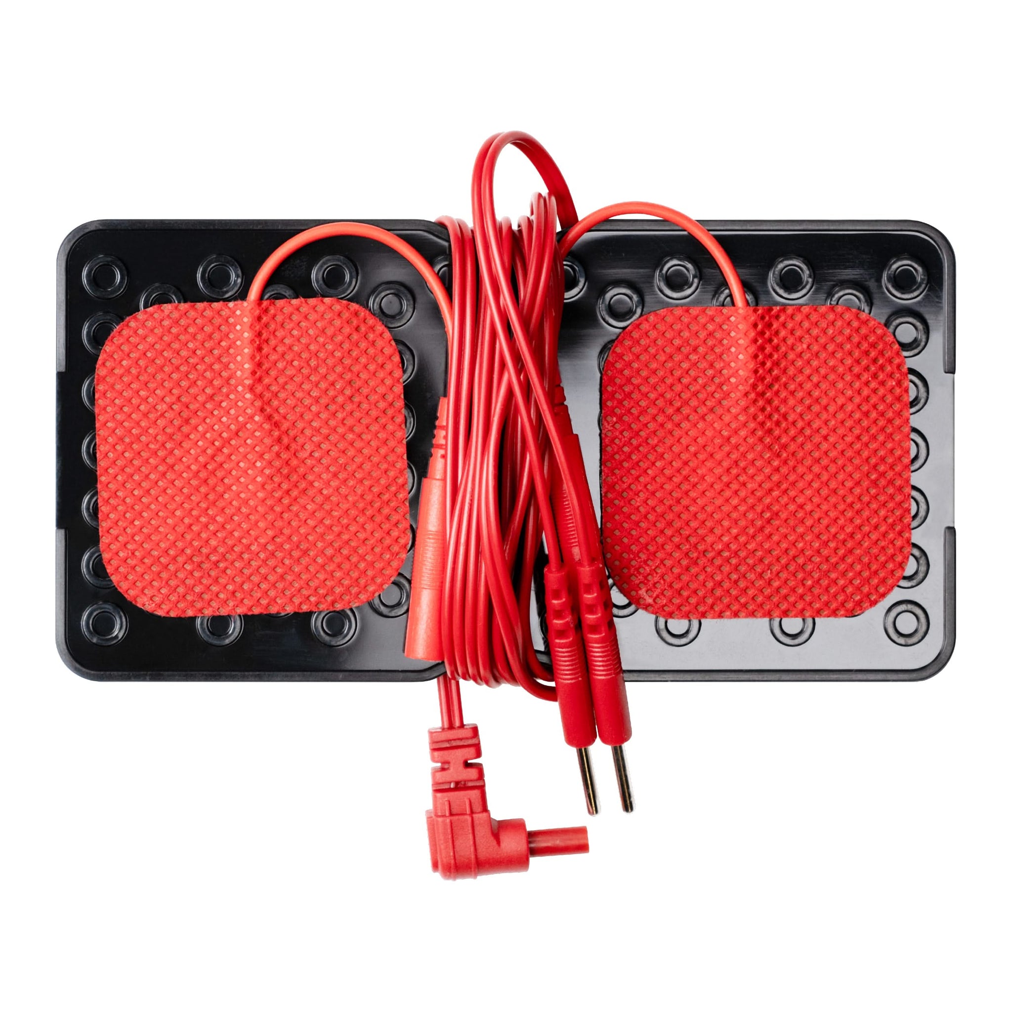 A pad holder with electrodes and wrapped lead wires