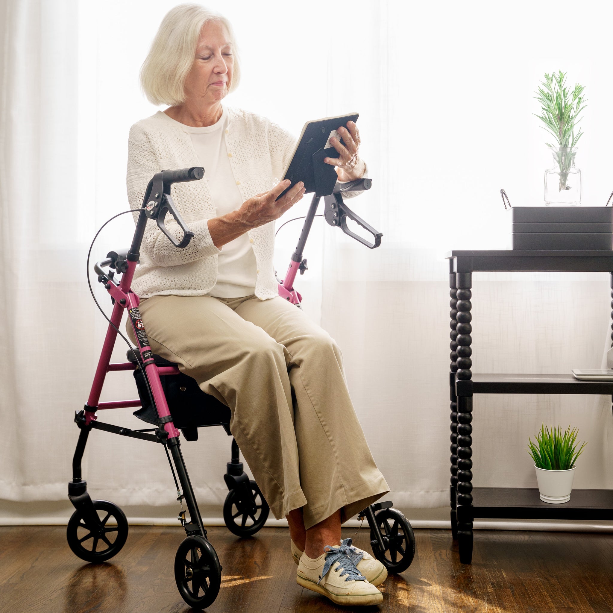 Carex Step 'N Rest® Rolling Walker - Carex Health Brands
