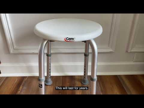 Carex Compact Round Shower Stool
