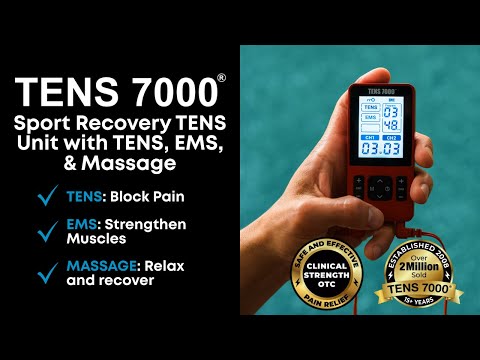 TENS 7000 Sport Recovery TENS Unit with TENS, EMS, & Massage