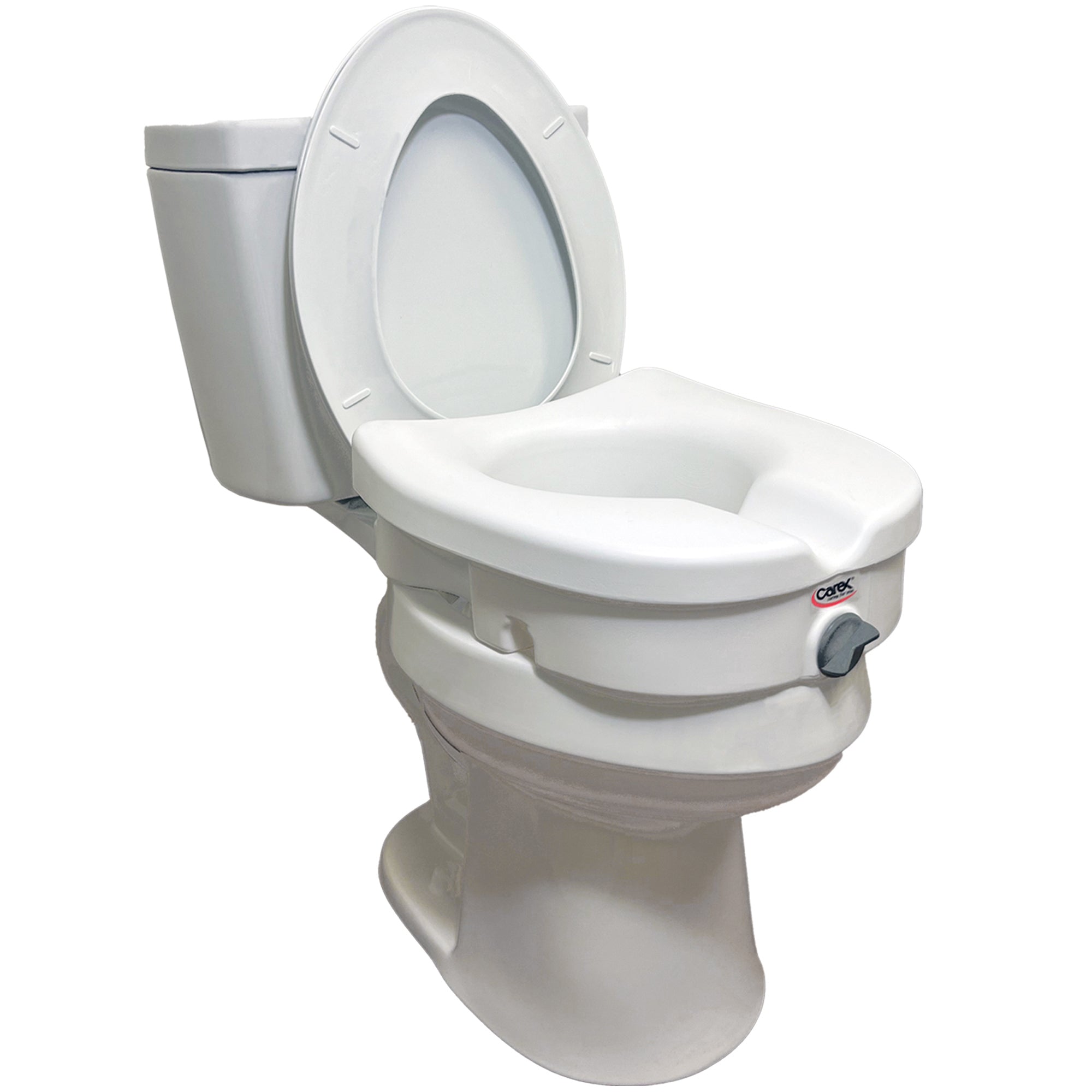 Carex E-Z Lock Locking Raised Toilet Seat - Main Image