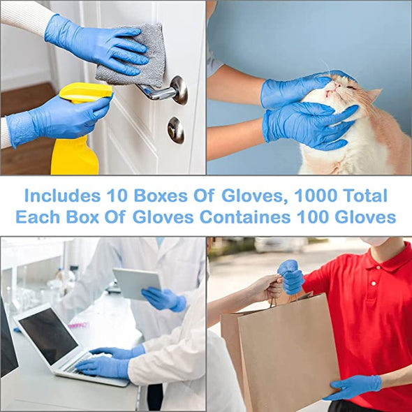 Roscoe Medical Lifeguard Powder-Free Nitrile Soft Gloves, 1000 Gloves - Carex Health Brands