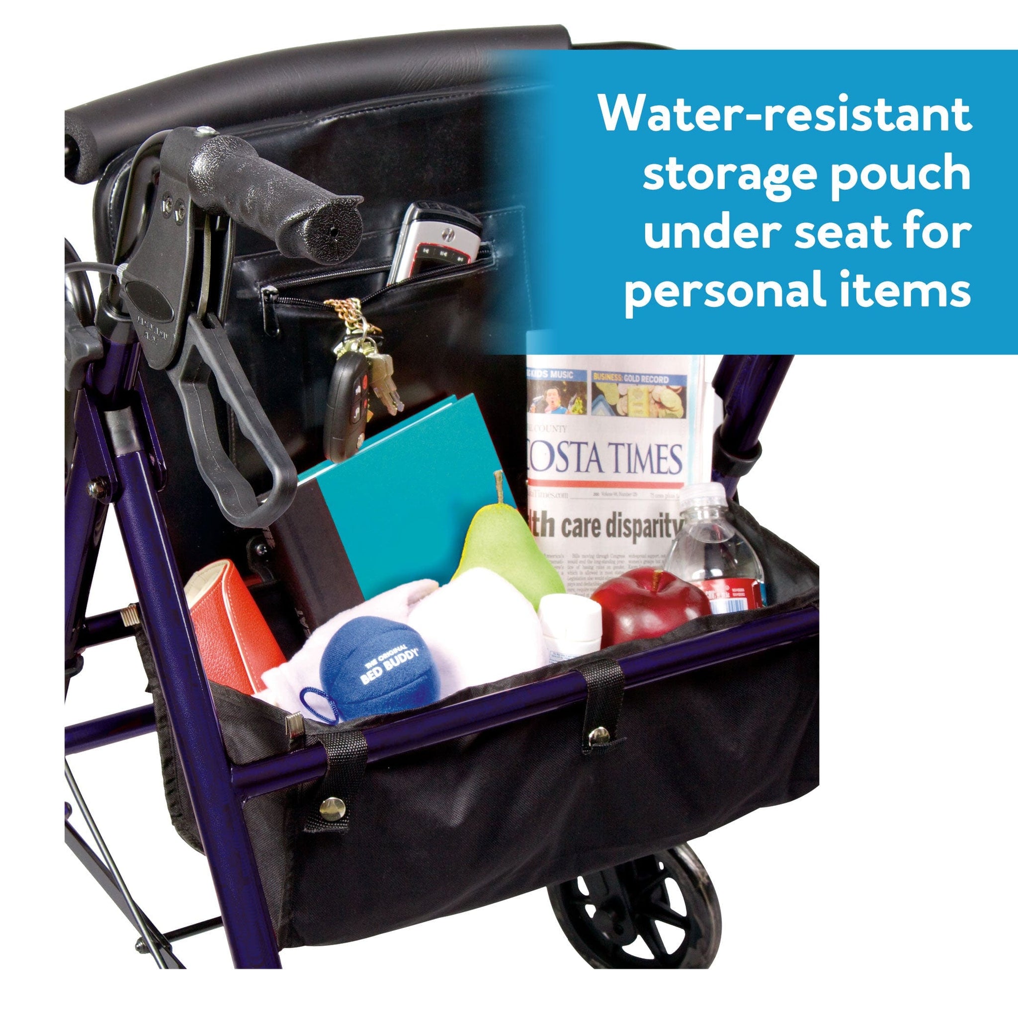 Carex Steel Rolling Walker - Carex Health Brands