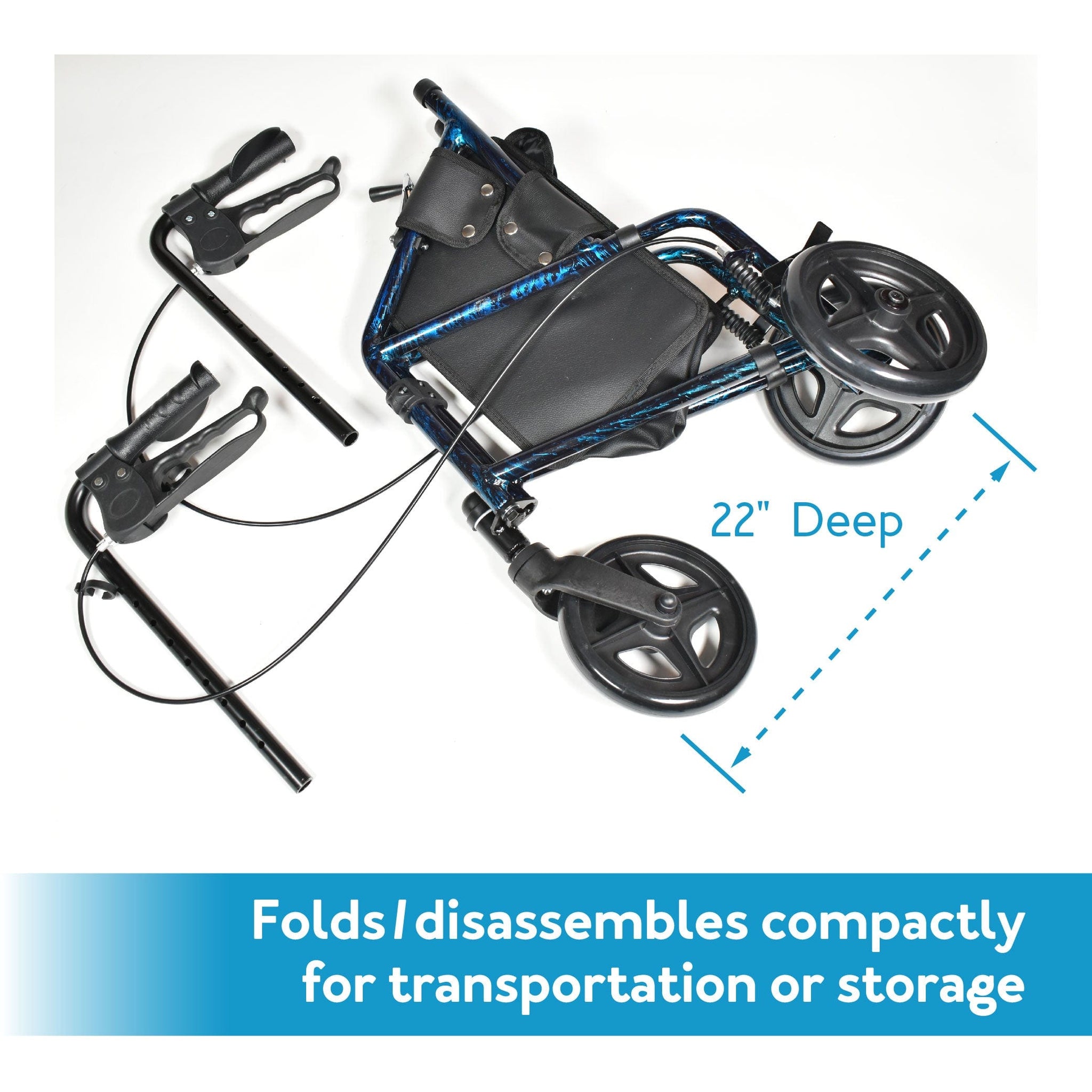 Carex Trio Rolling Walker - Carex Health Brands