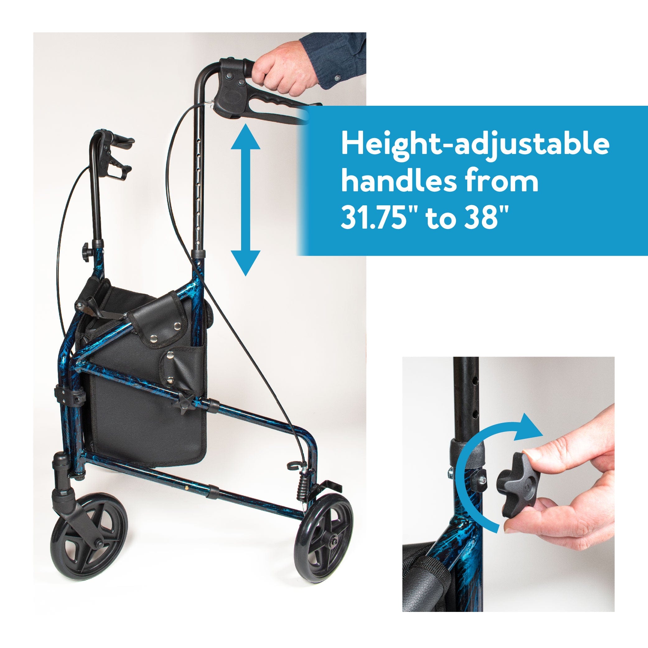 Rollator Walker Cover Made in USA | 8 Designs Happy Hour