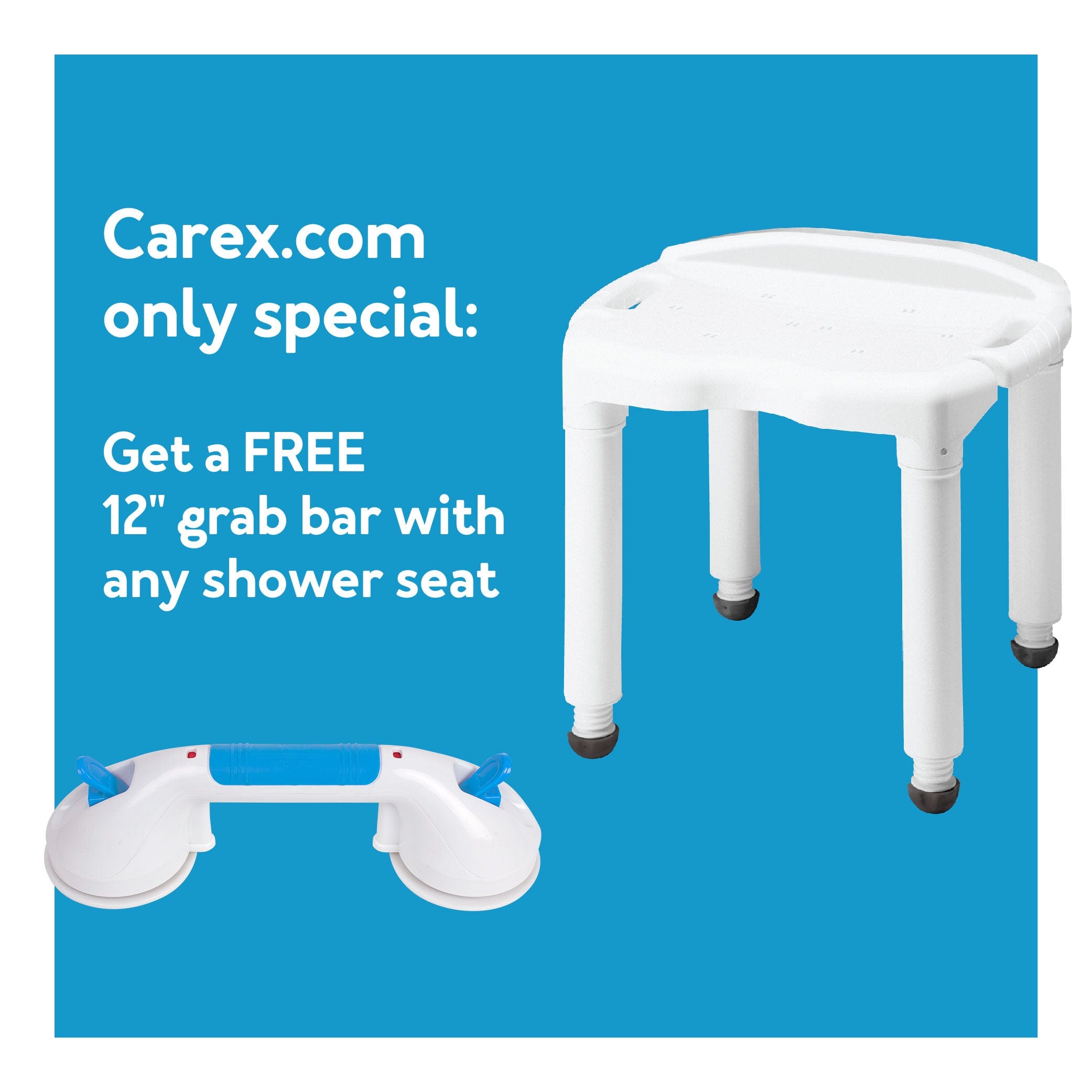 Carex Universal Bath Seat without Back - Carex Health Brands