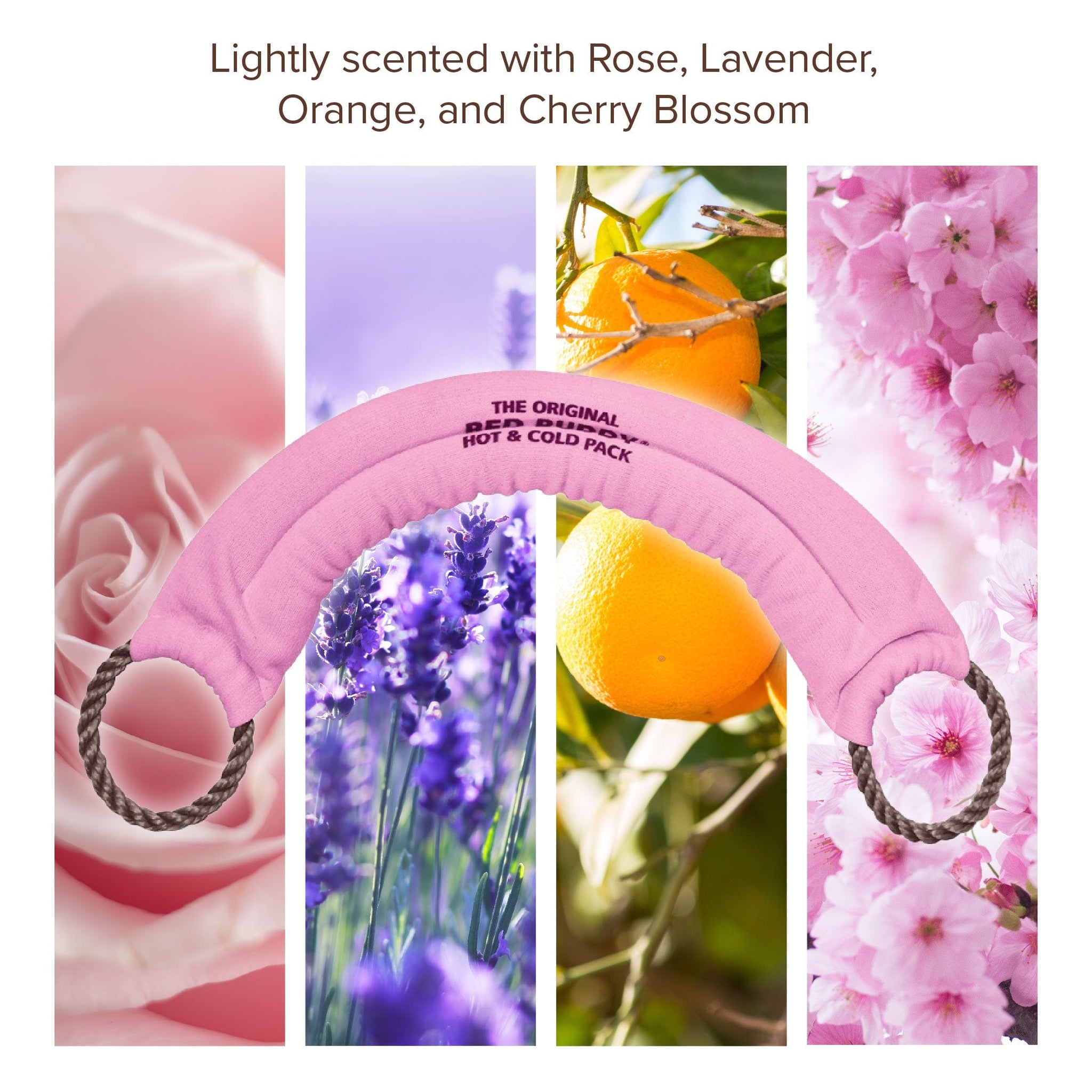 Bed Buddy Hot & Cold Wrap - Lightly scented with Rose, Lavender, Orange, and Cherry Blossom
