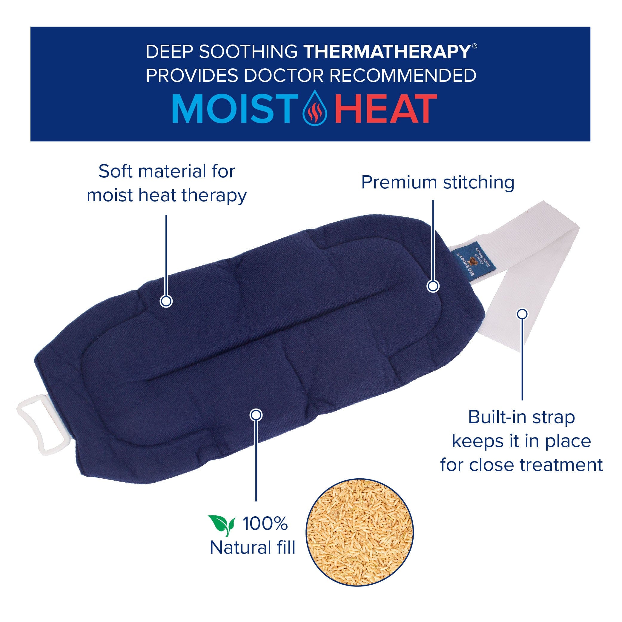 Bed Buddy Back Wrap - Deep soothing thermatherapy provides doctor recommended moist heat