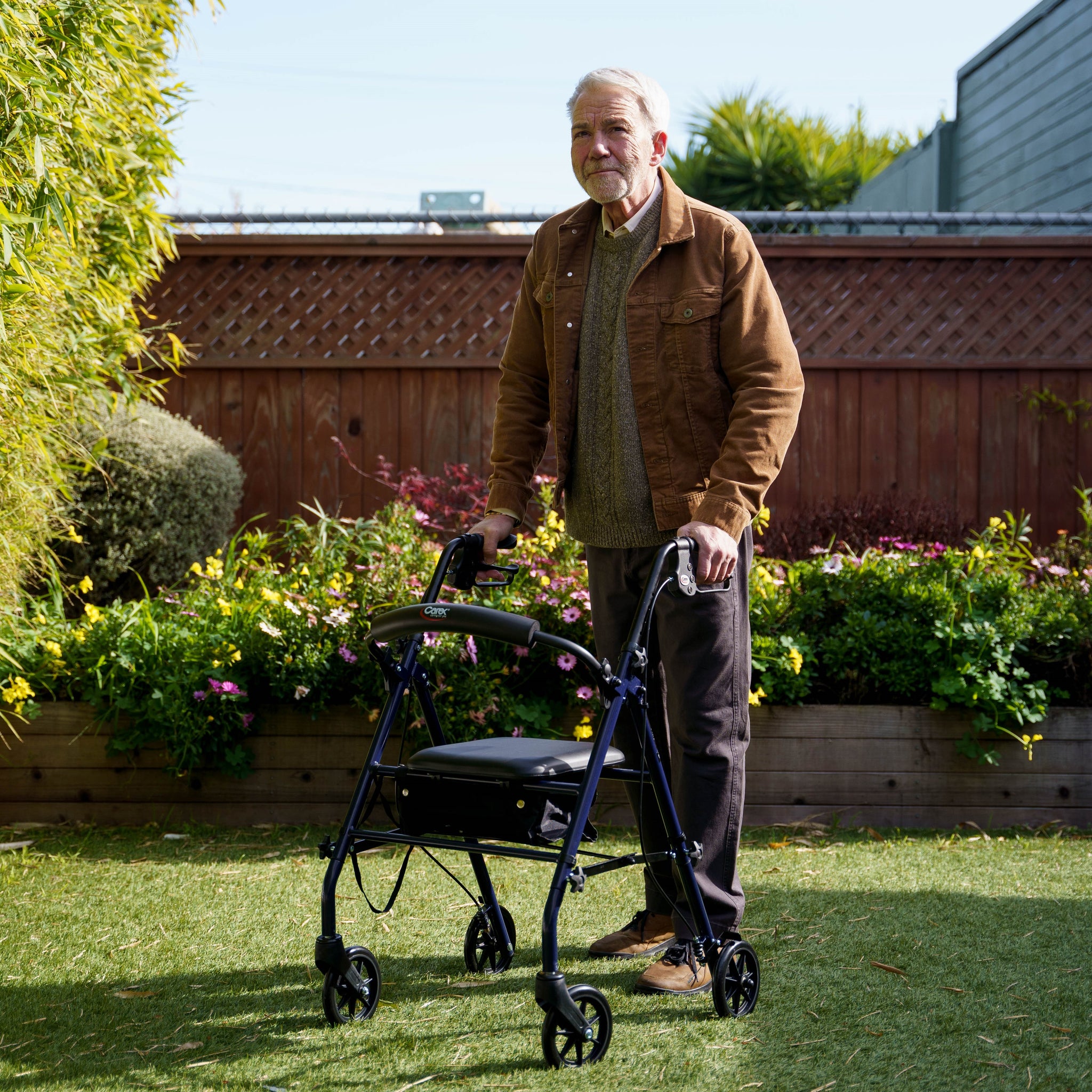 Carex Steel Rolling Walker - Carex Health Brands