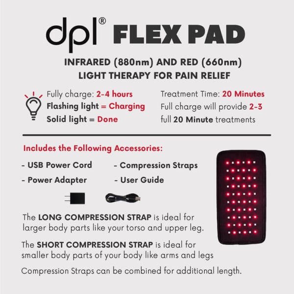 DPL Flex Pad - Neck & Back Pain Relief Light Therapy Wrap - Carex Health Brands