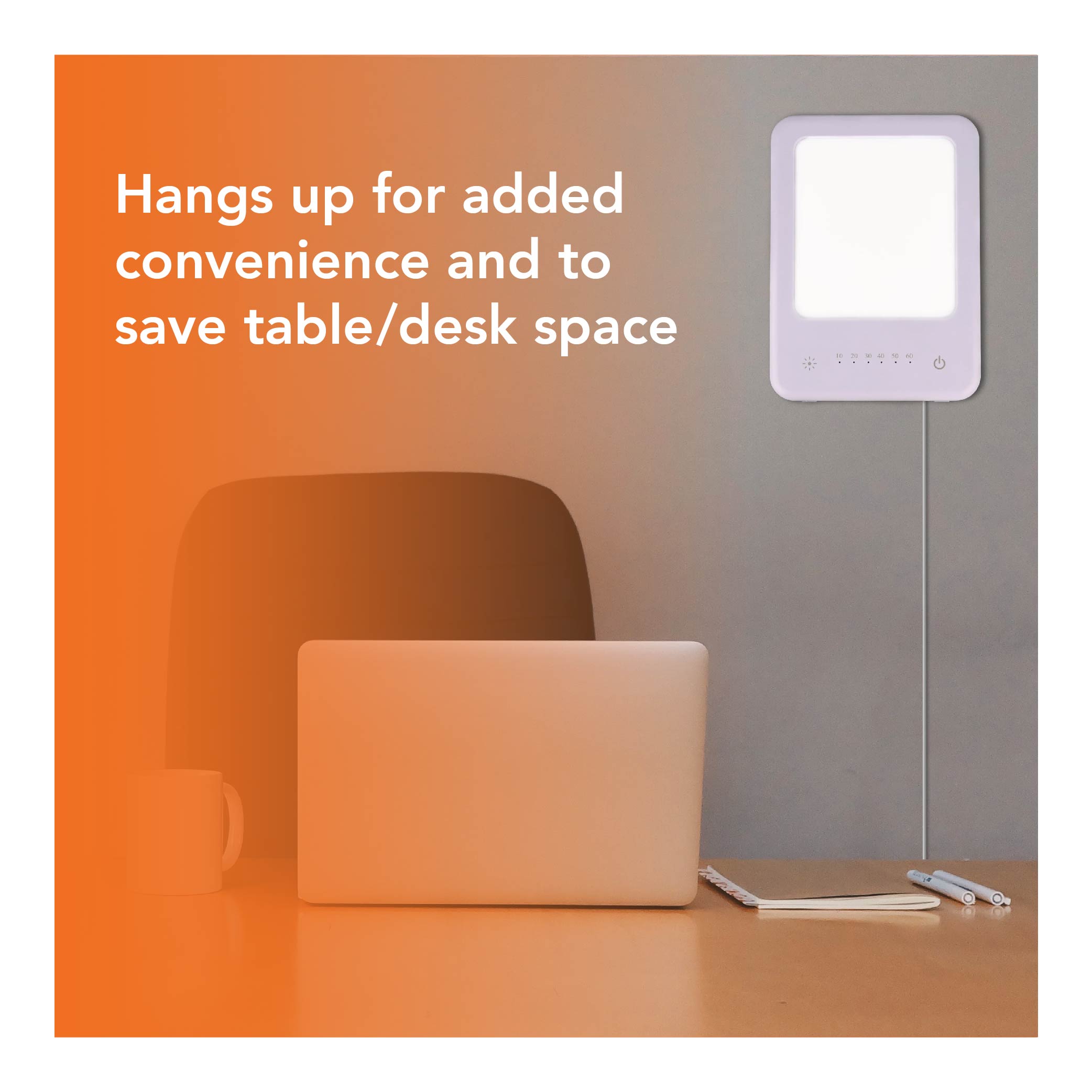 TheraLite Glow Small Light Therapy Lamp with Timer - Carex Health Brands