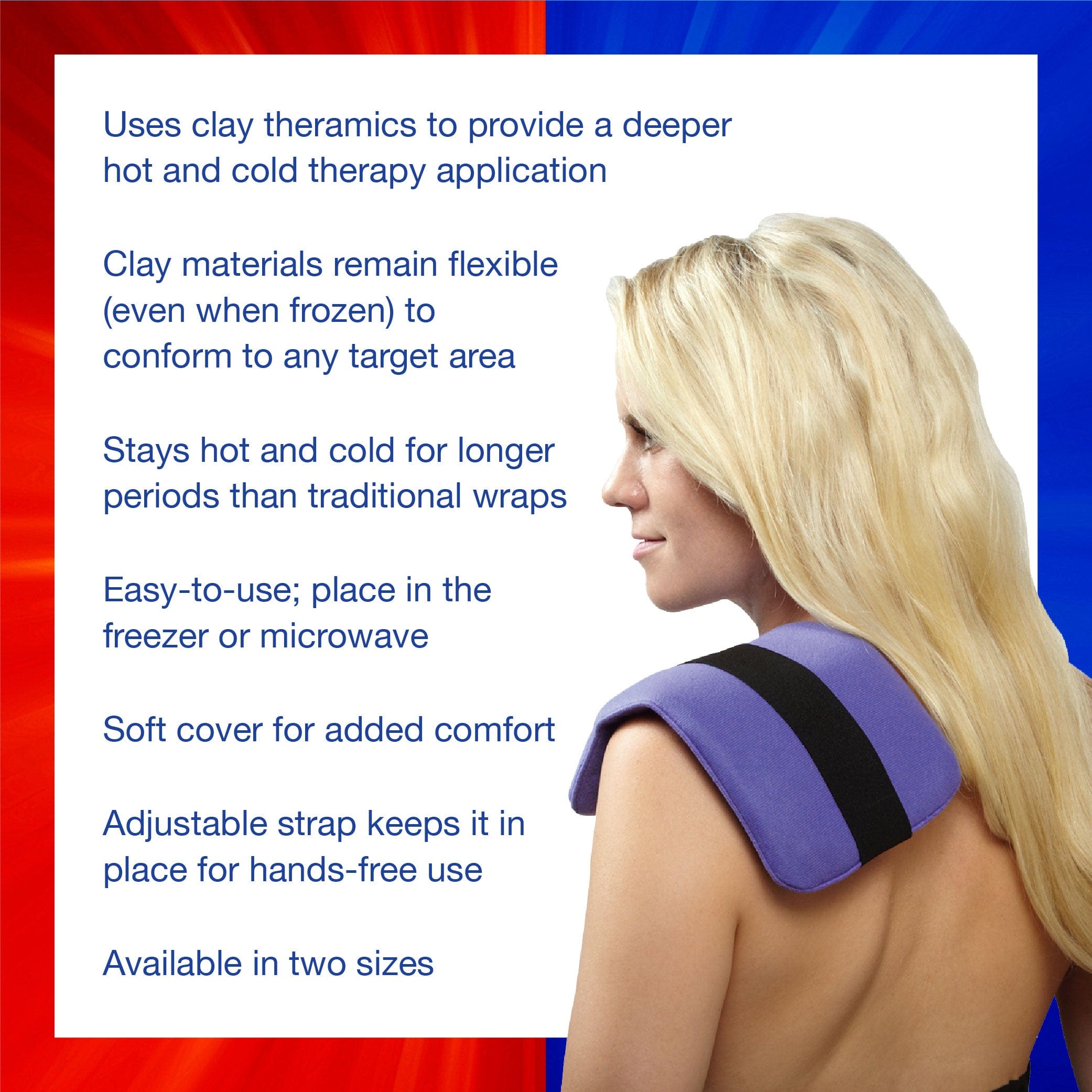 ThermiPaq Hot/Cold Pain Relief Wrap features